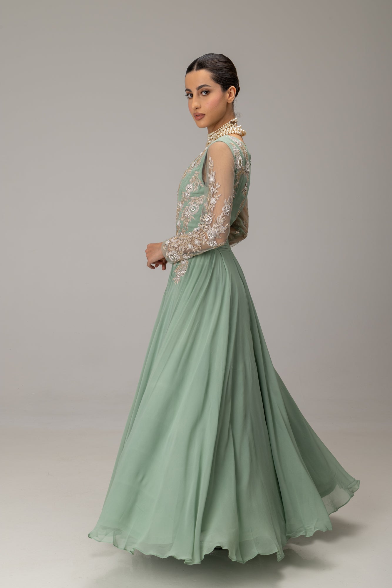 Matcha Novena Gown