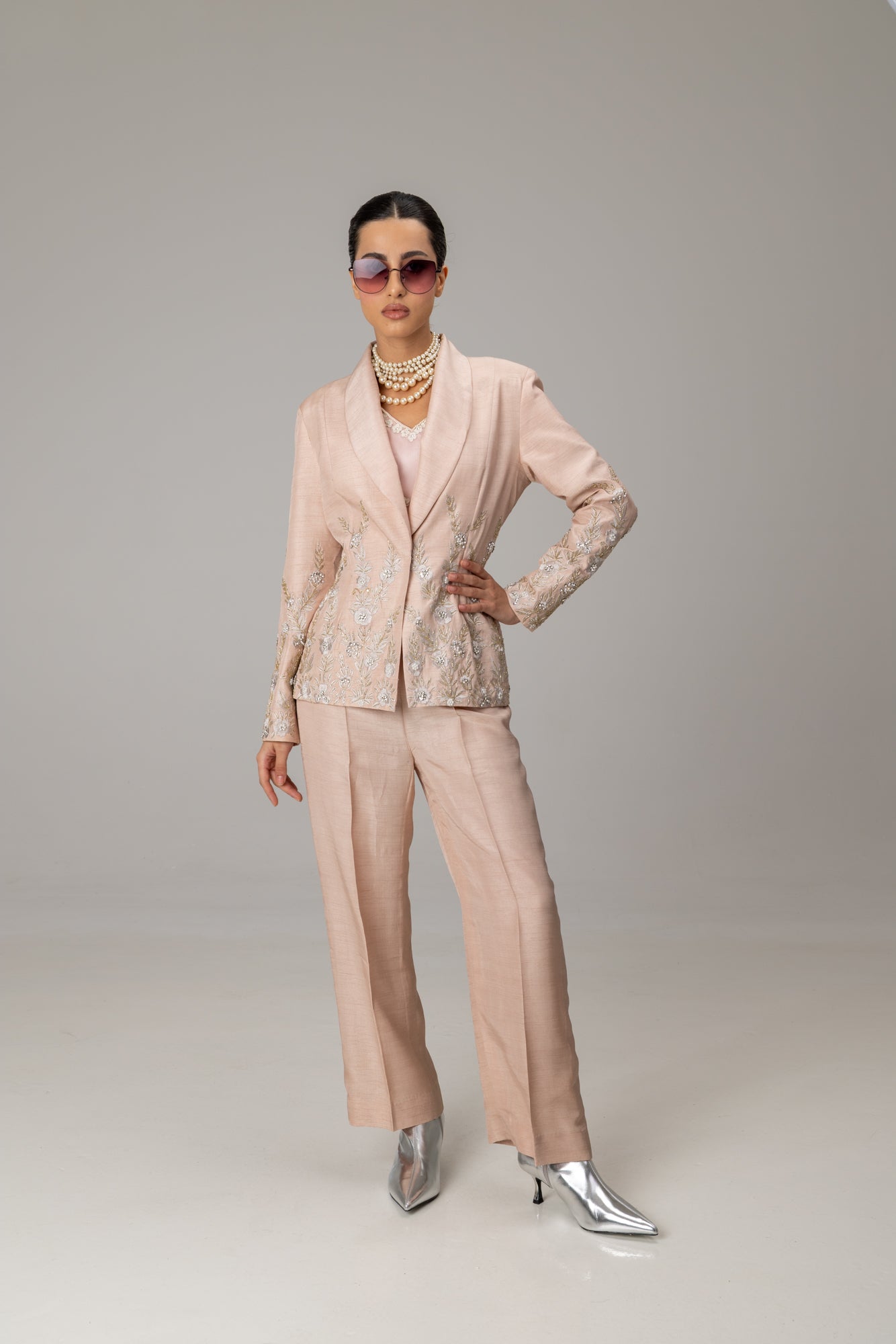Pink Annie Shawl Collar suit