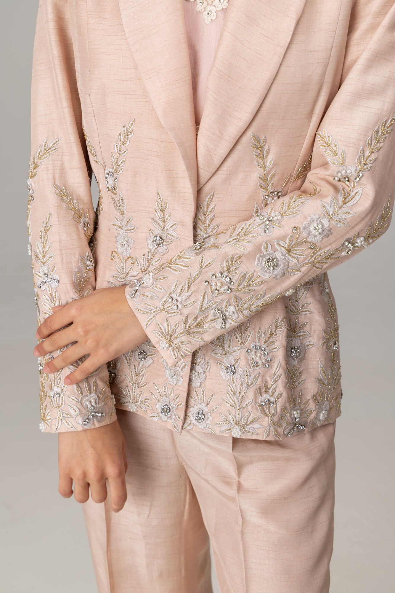 Pink Annie Shawl Collar suit