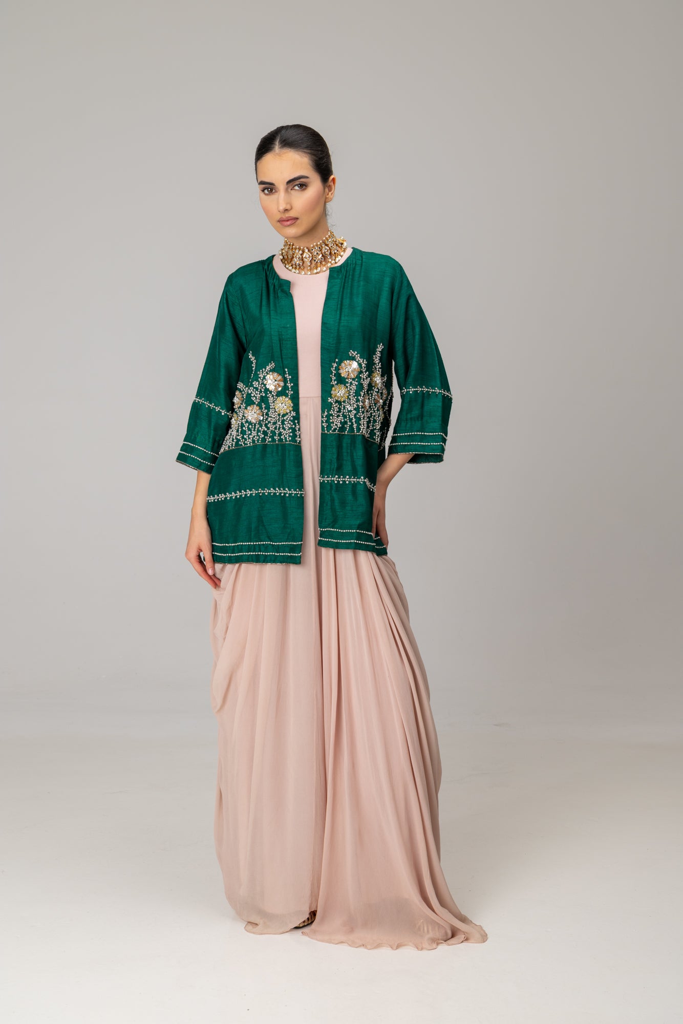 Kylie Emerald Jacket Suit