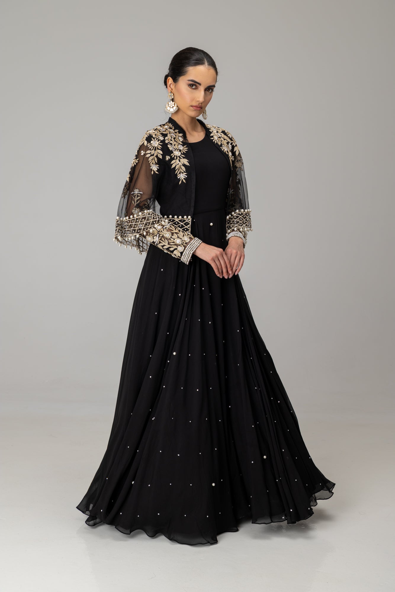 Black Annie Cape Suit