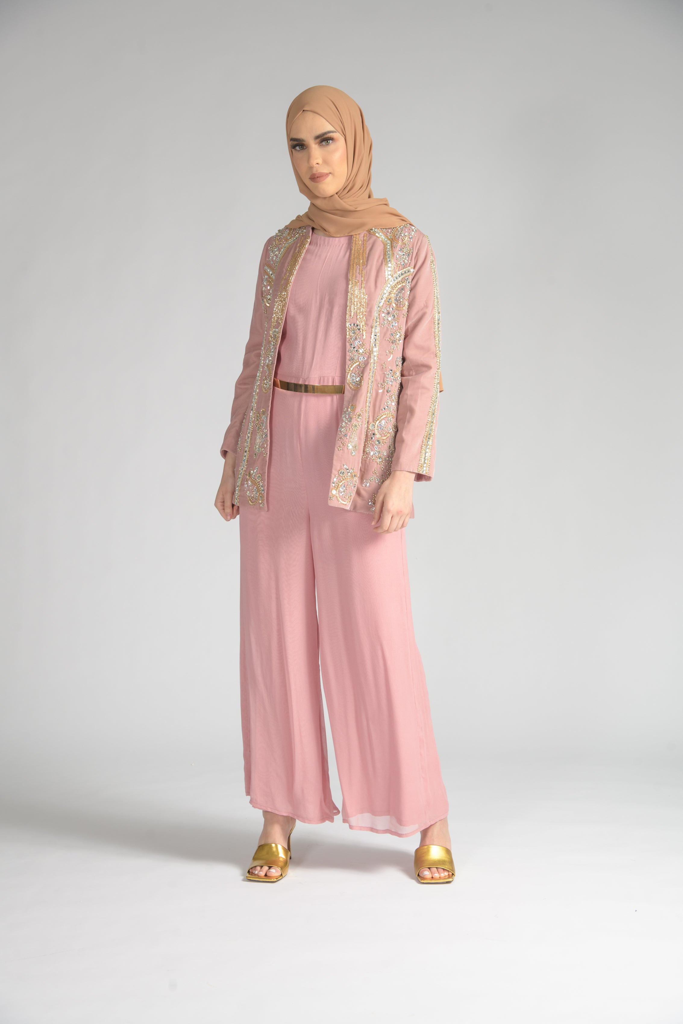 Skarla Velvet Jacket Jumpsuit Suit