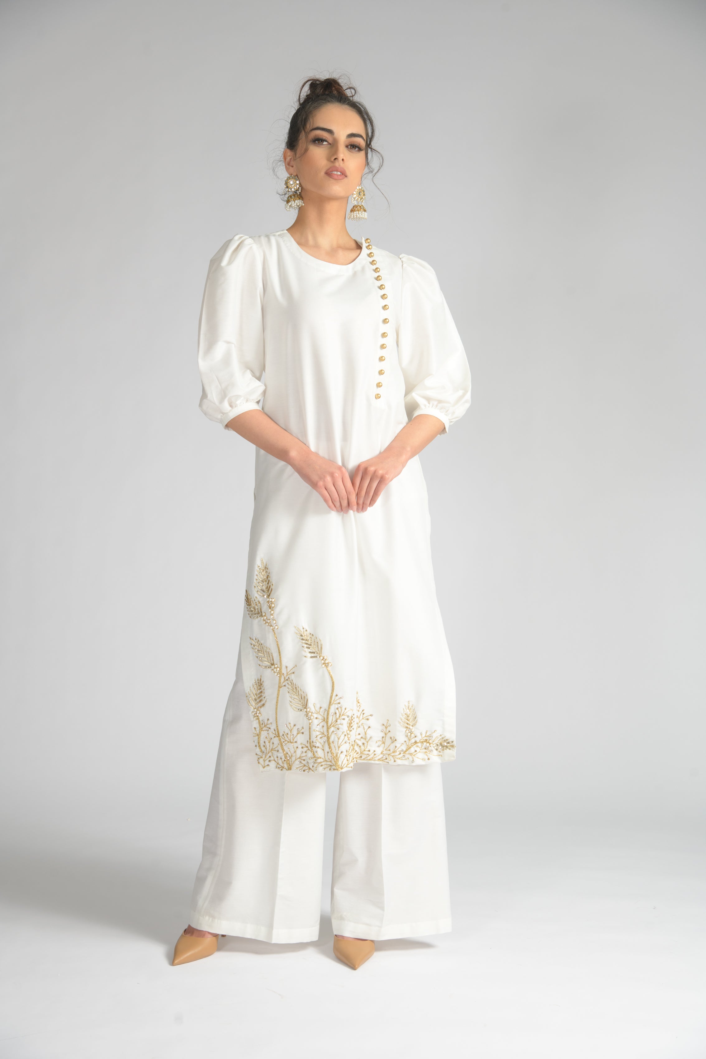 Palm Leaf Long Tunic