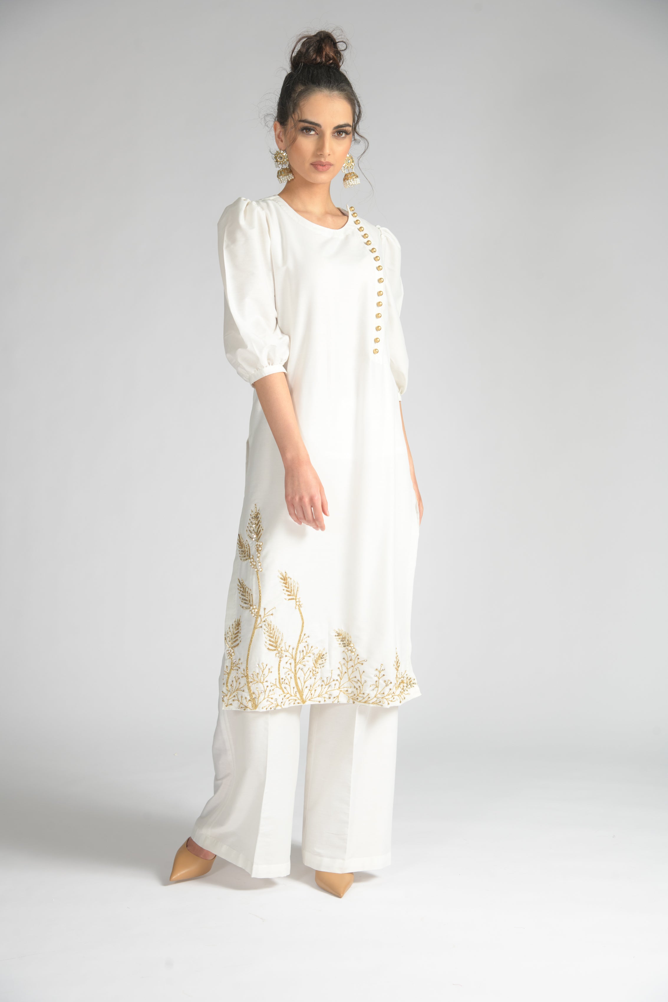Palm Leaf Long Tunic
