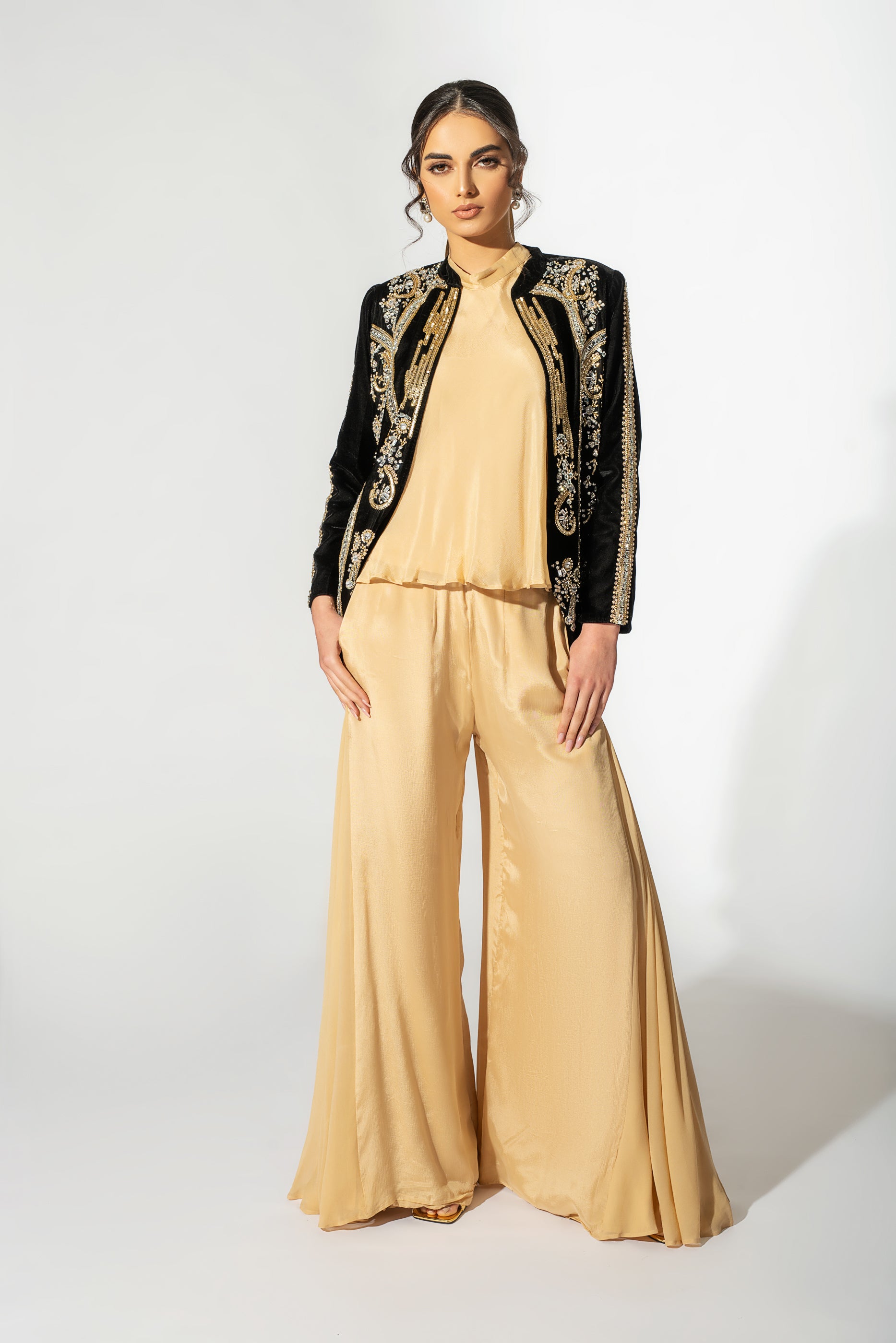 Skarla Velvet Jacket Suit