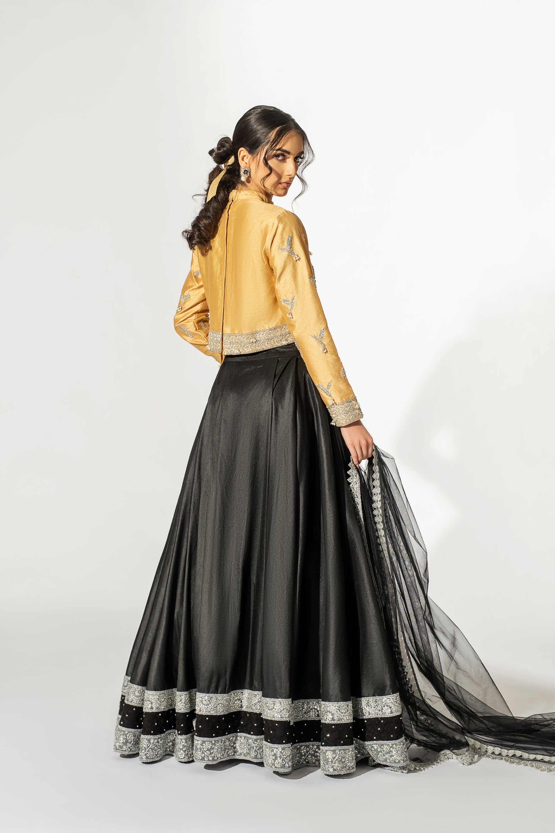 Humna Marigold Lehenga Outfit