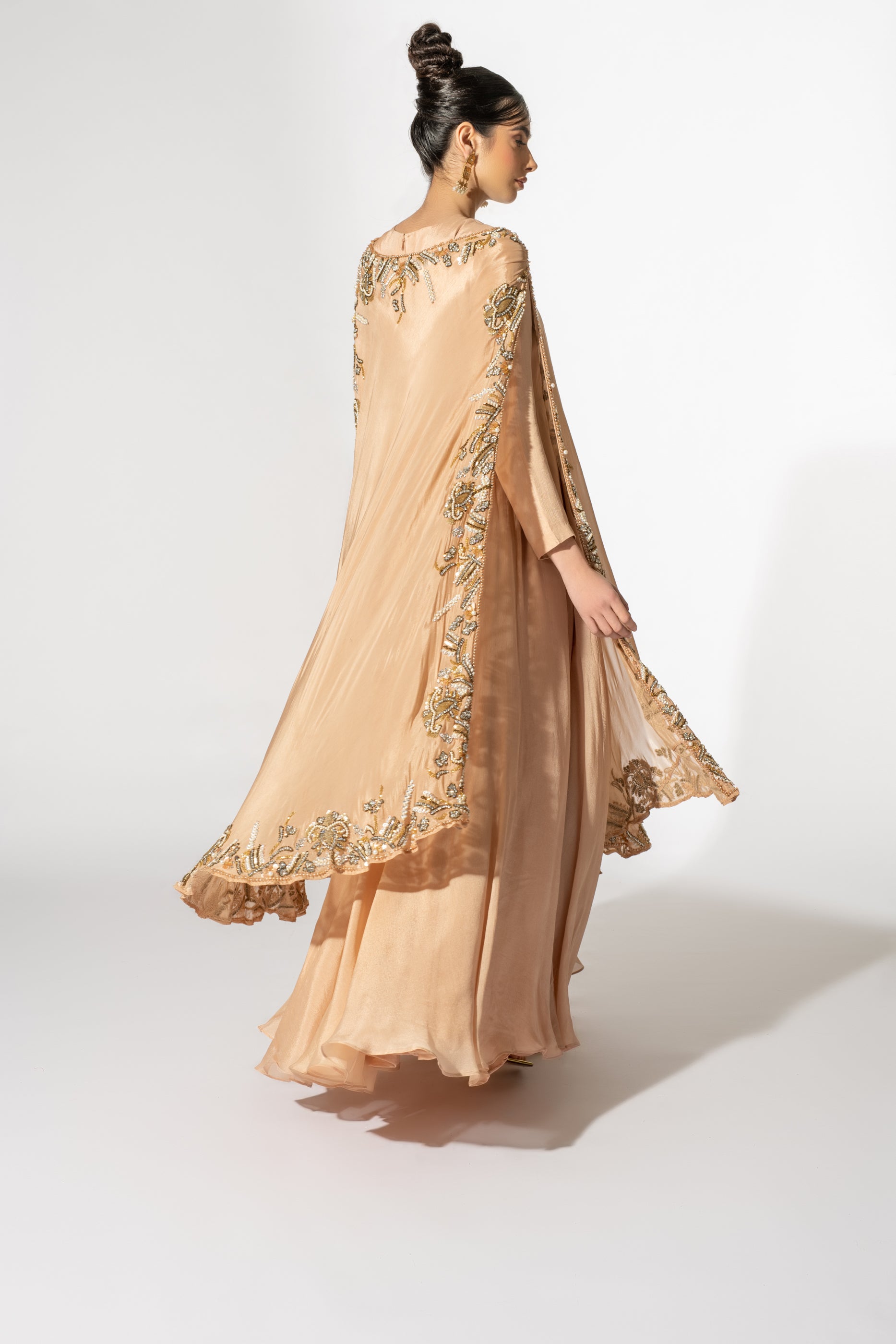 Lisa Bias Cape Dress