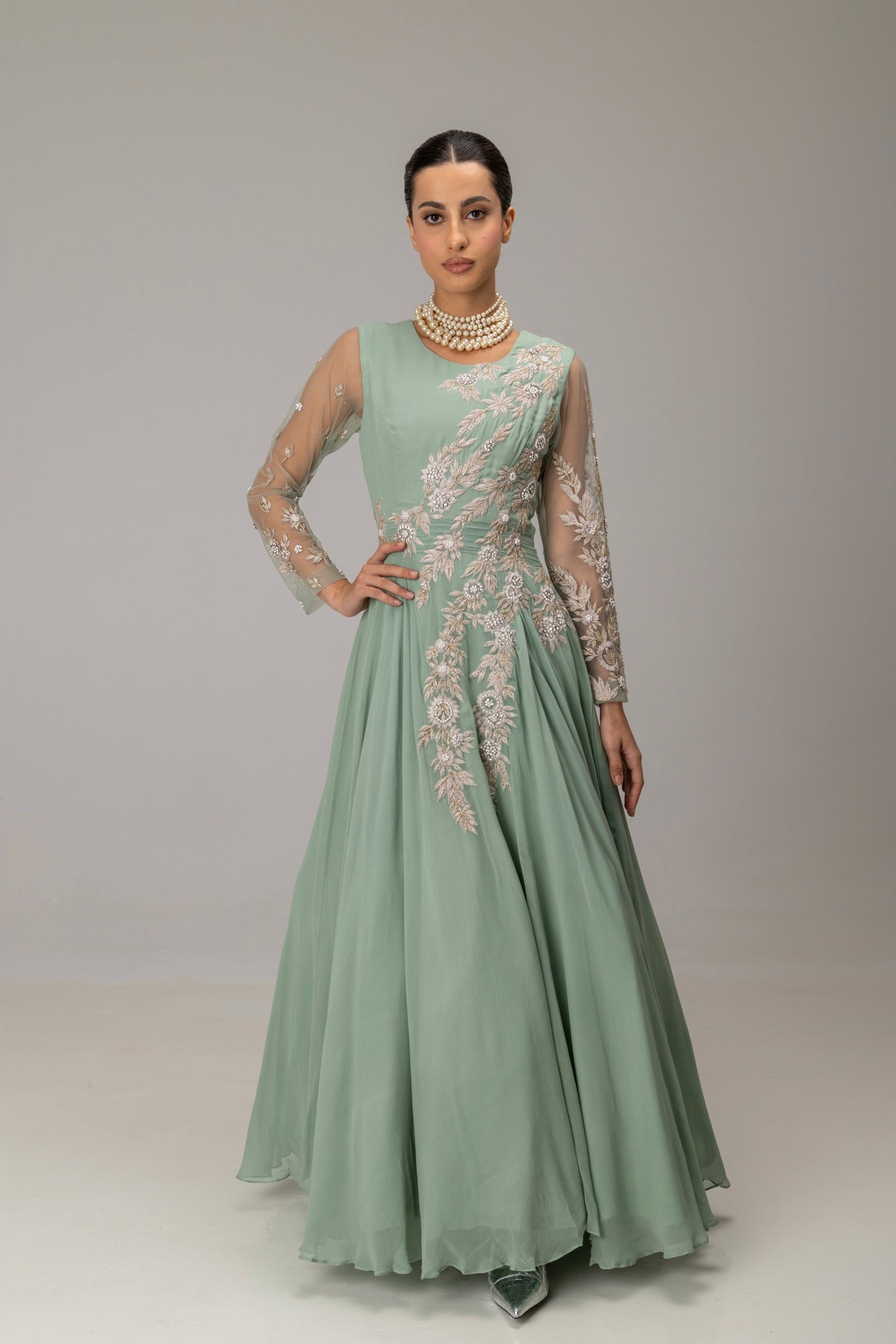 Matcha Novena Gown