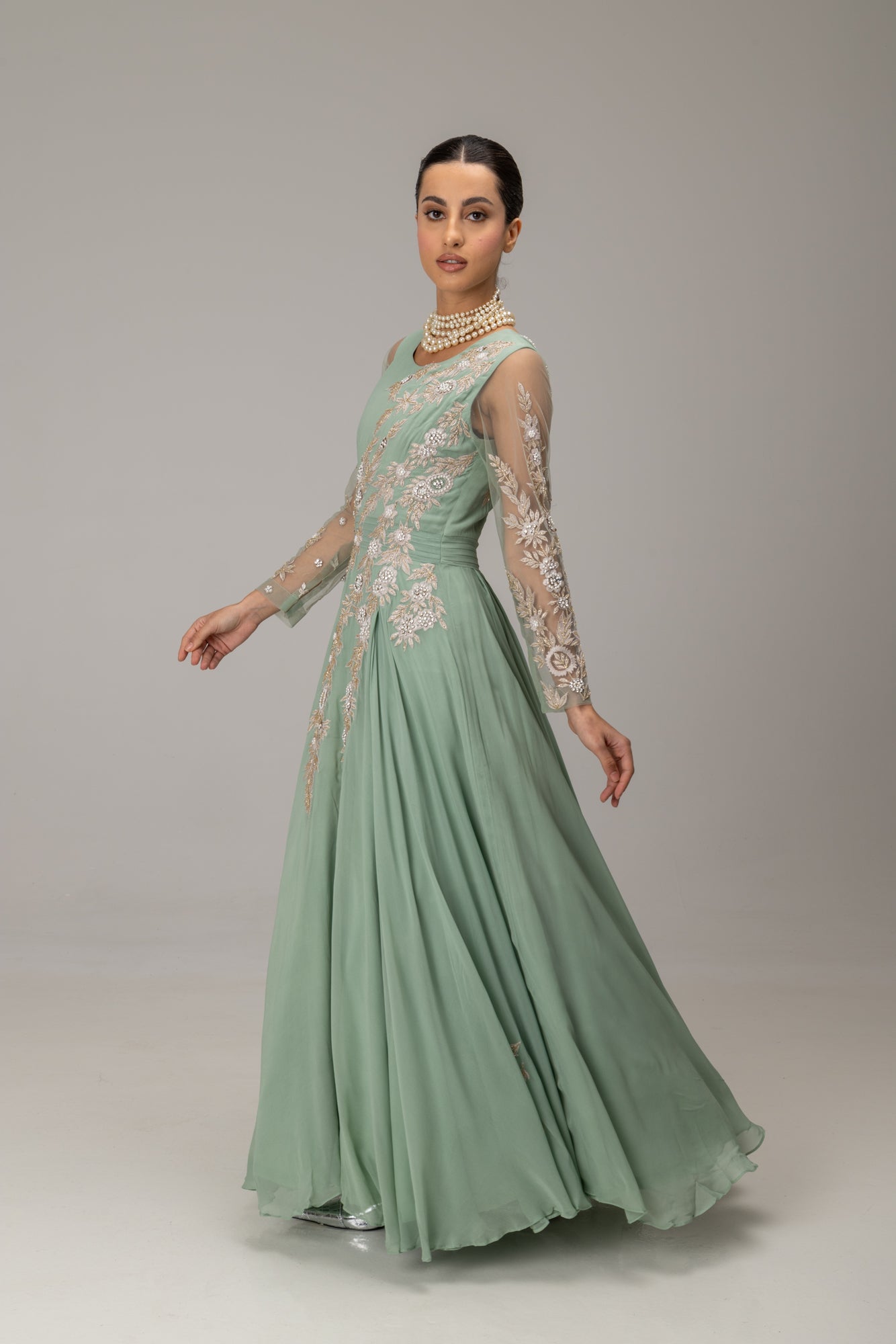 Matcha Novena Gown