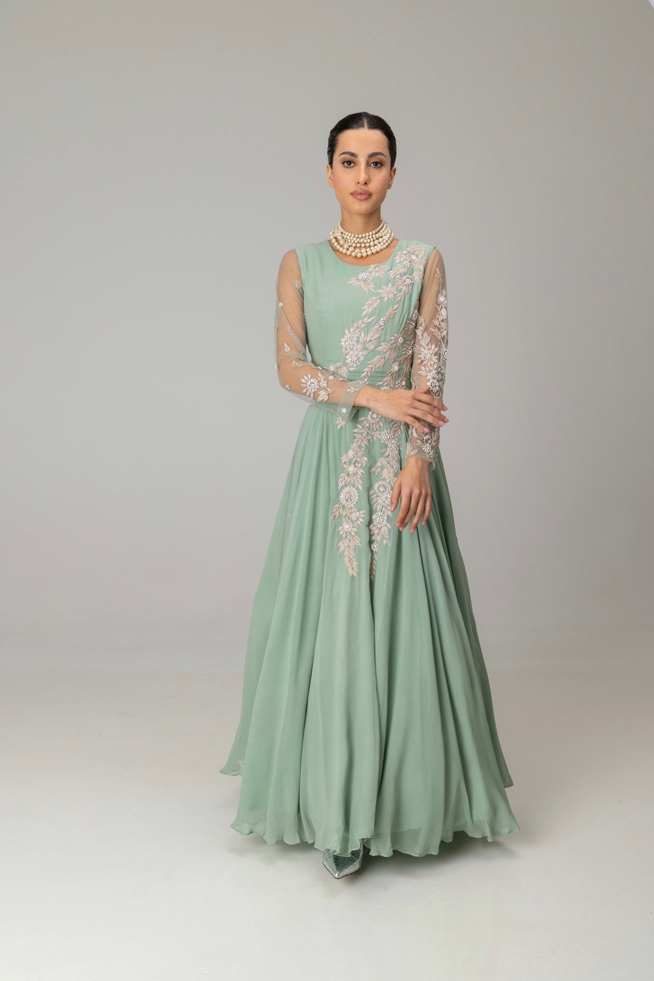 Matcha Novena Gown