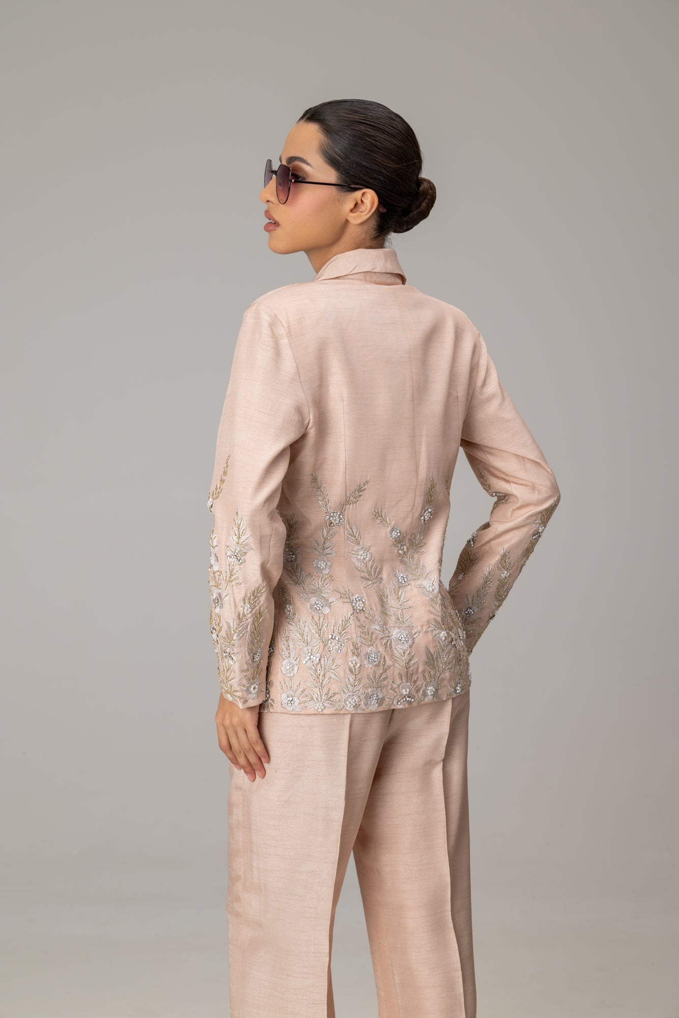 Pink Annie Shawl Collar suit