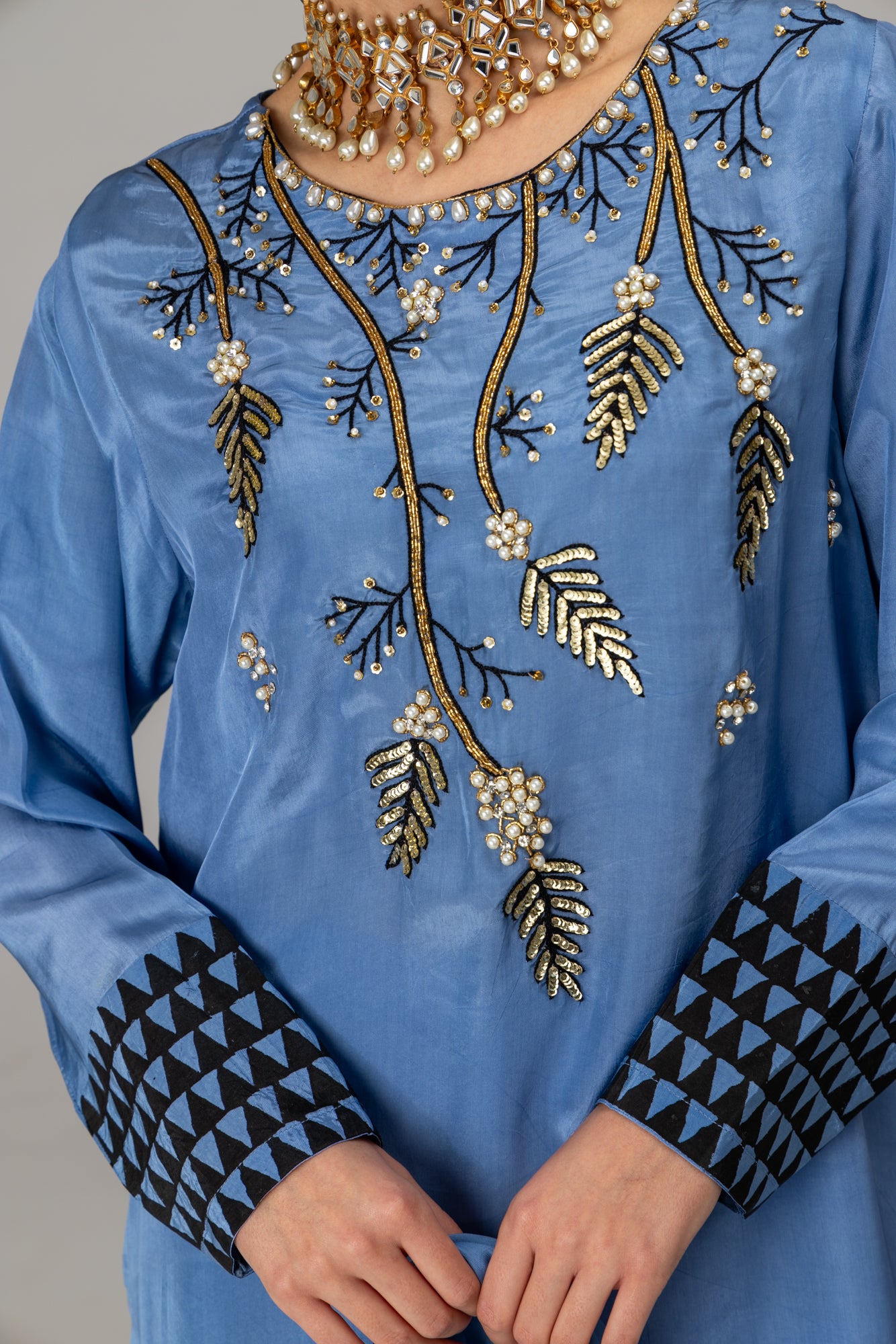 Blue Laddy Kurta Suit