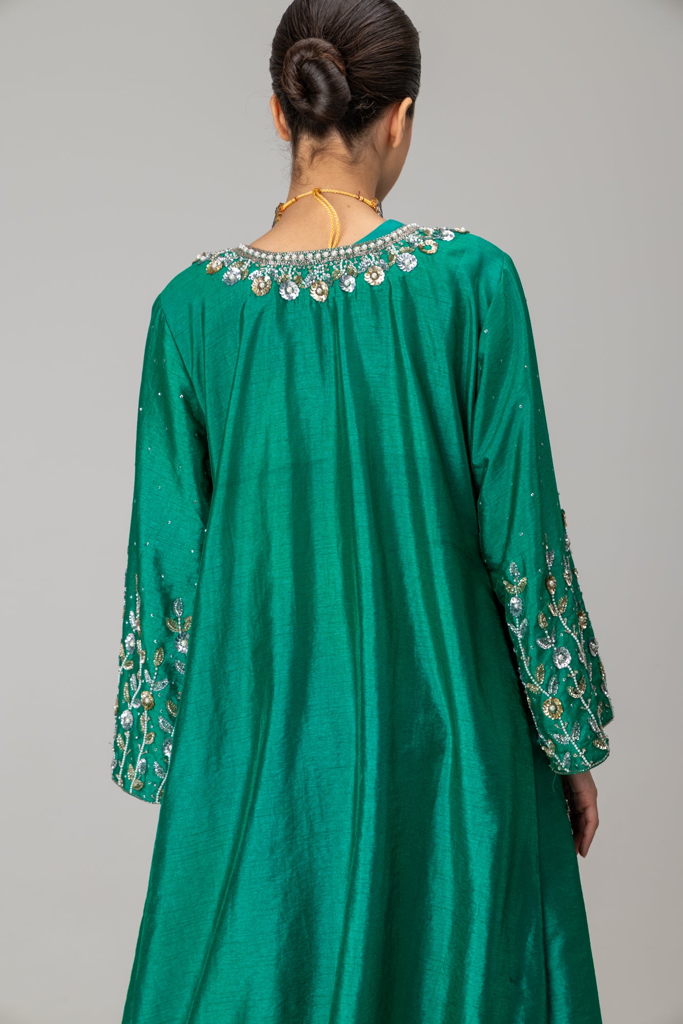 Emerald Jannat Maxi Coat Suit