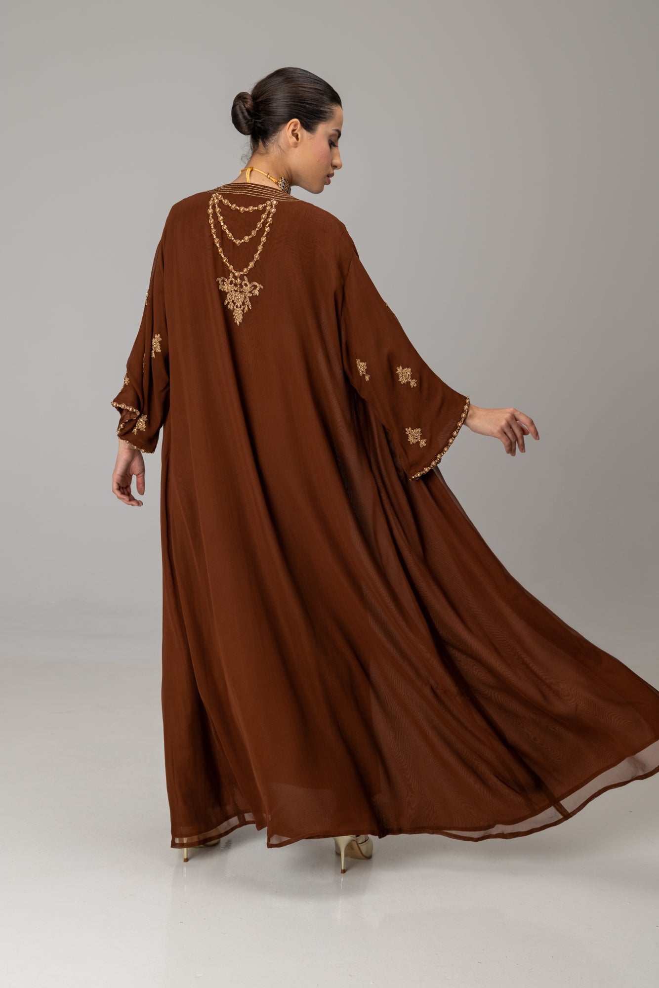Chocolate Salima Kaftan Only