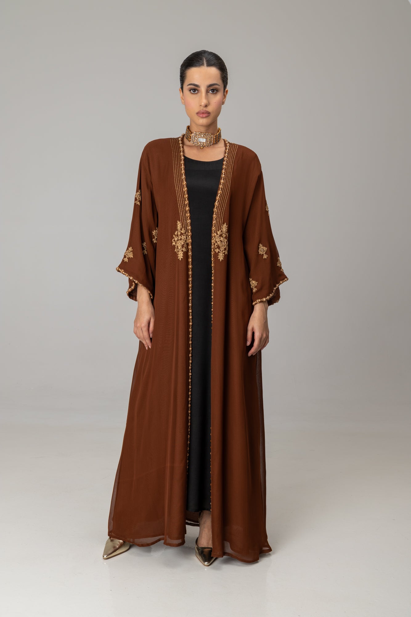 Chocolate Salima Kaftan Only