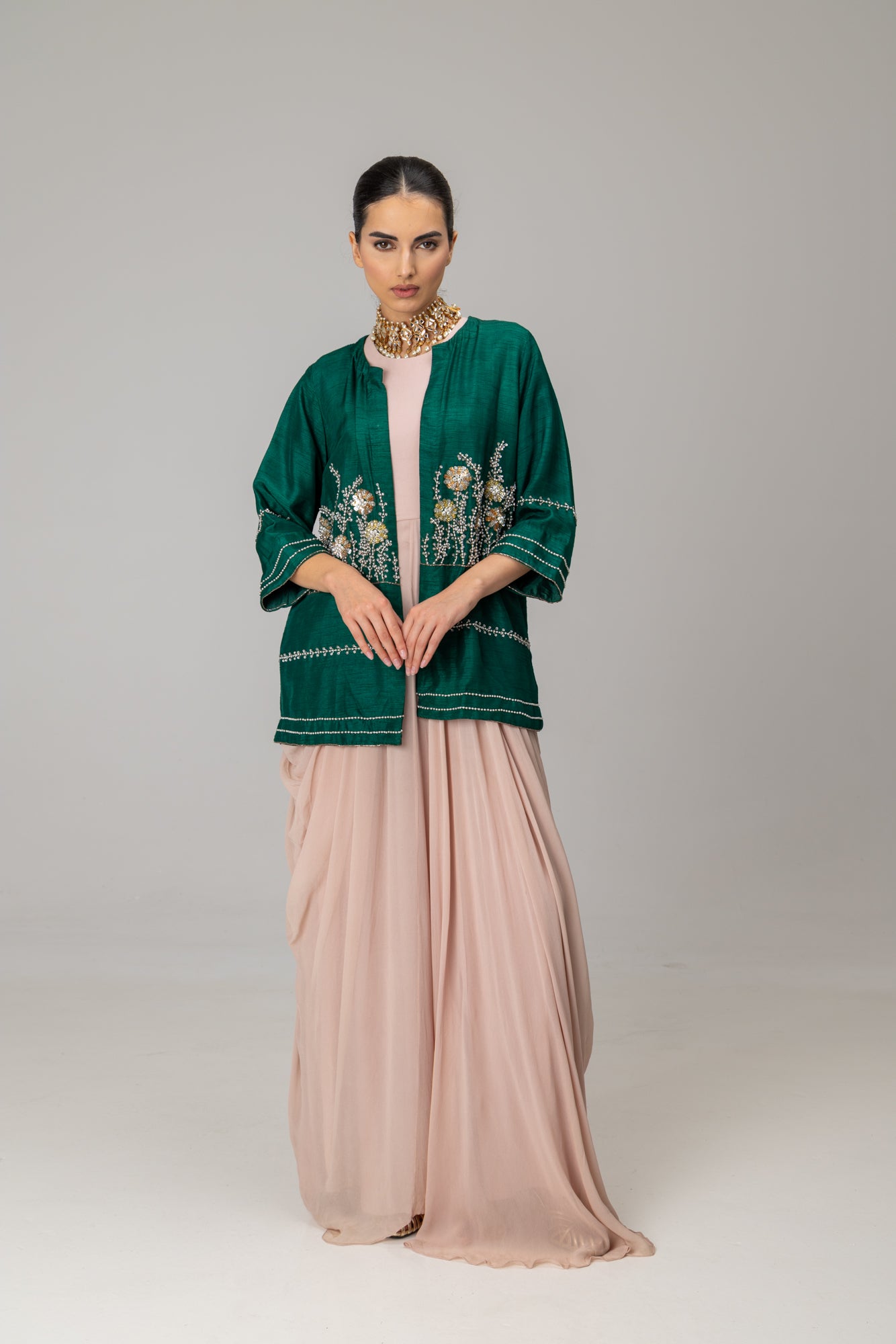 Kylie Emerald Jacket Suit