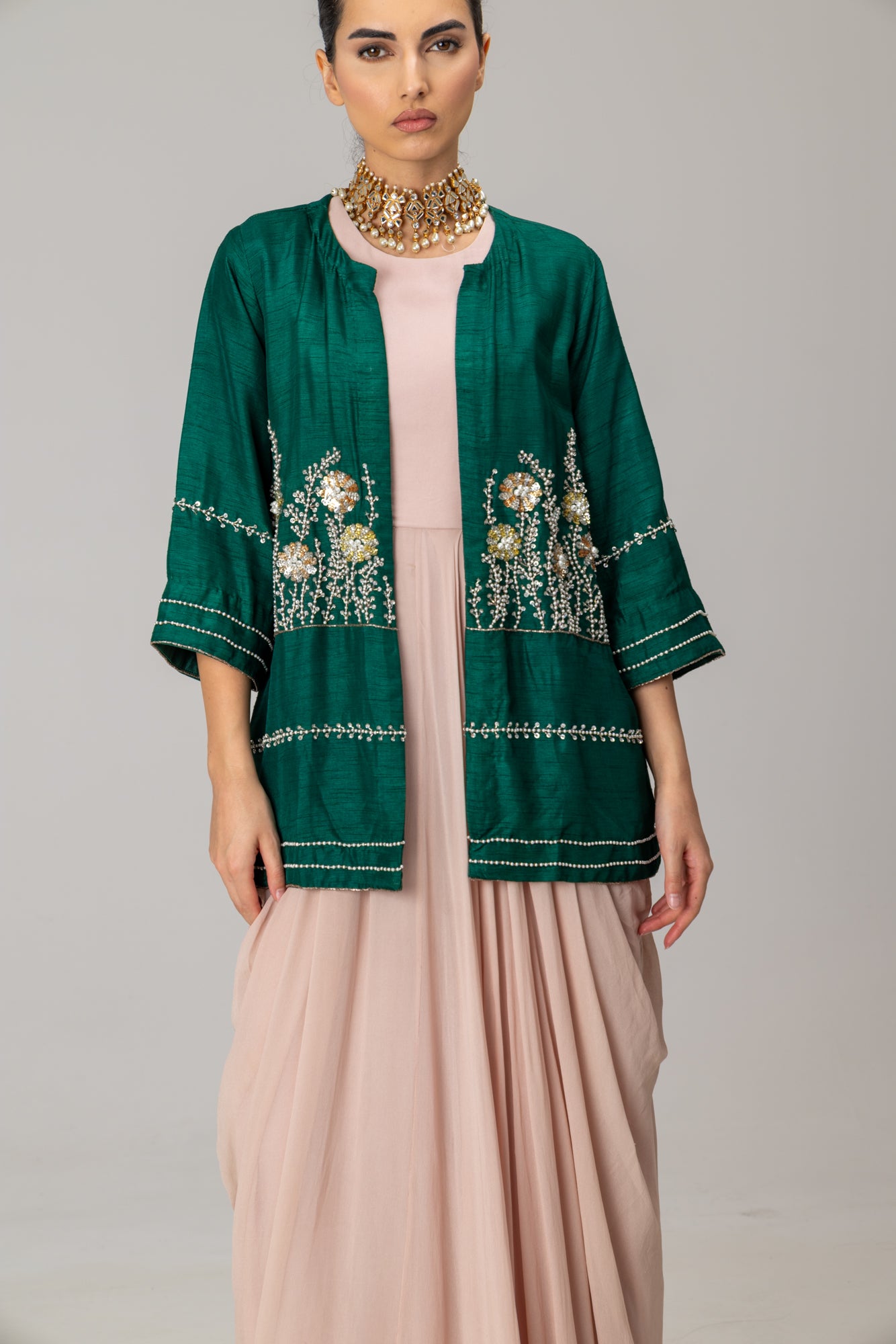 Kylie Emerald Jacket Suit