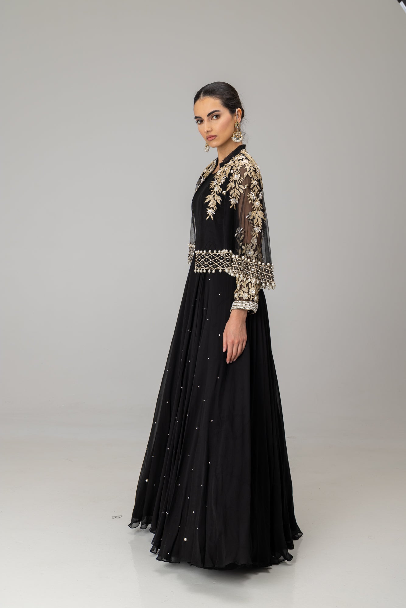 Black Annie Cape Suit