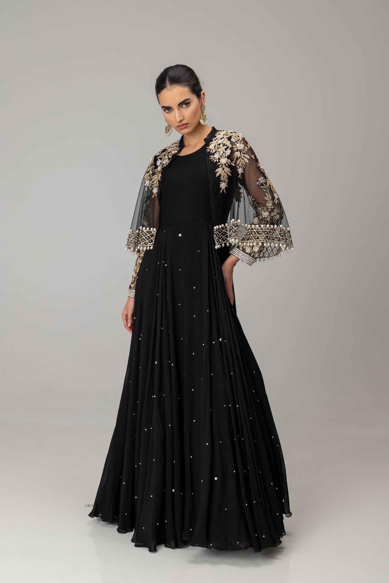 Black Annie Cape Suit