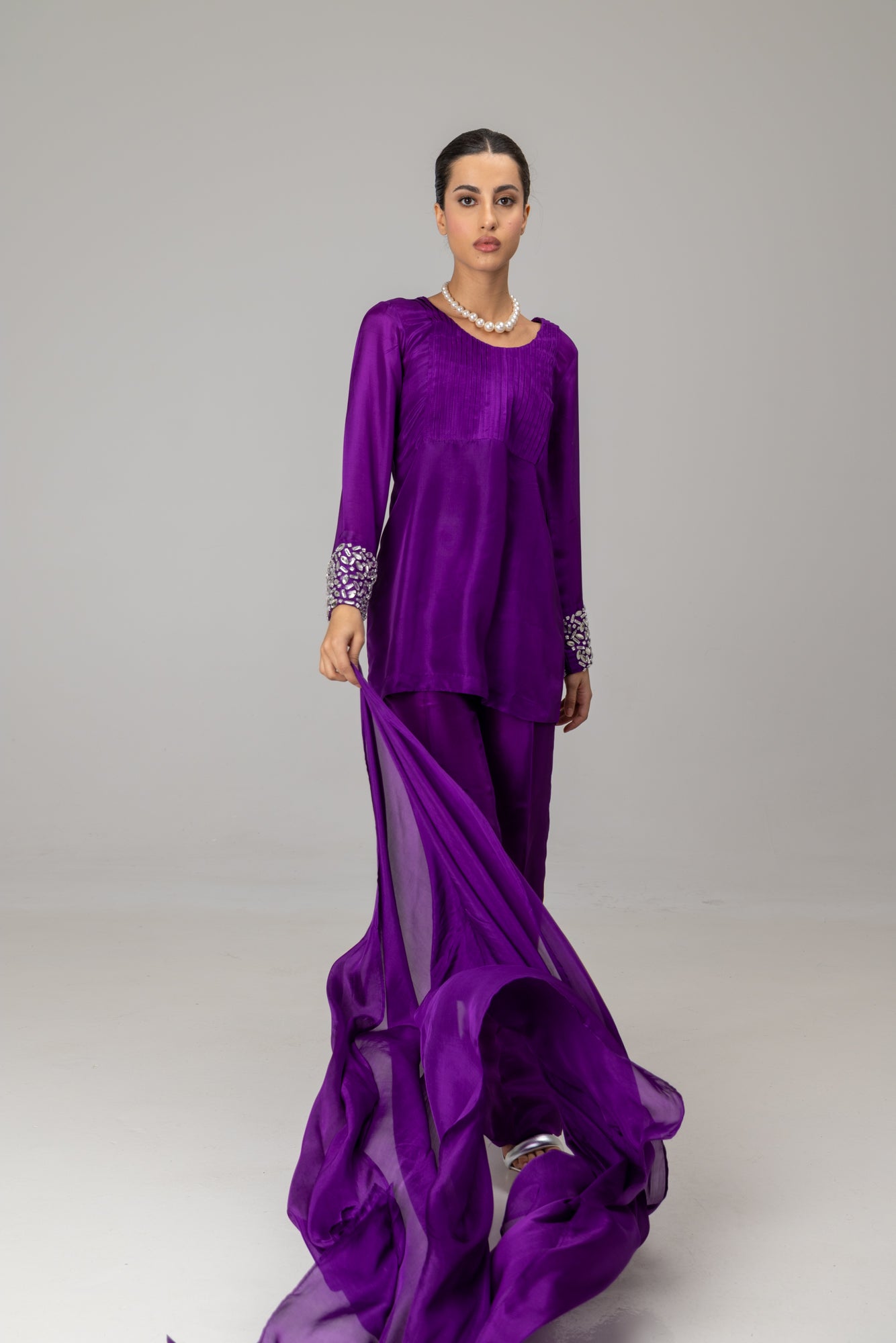 Black Salima Kaftan Set