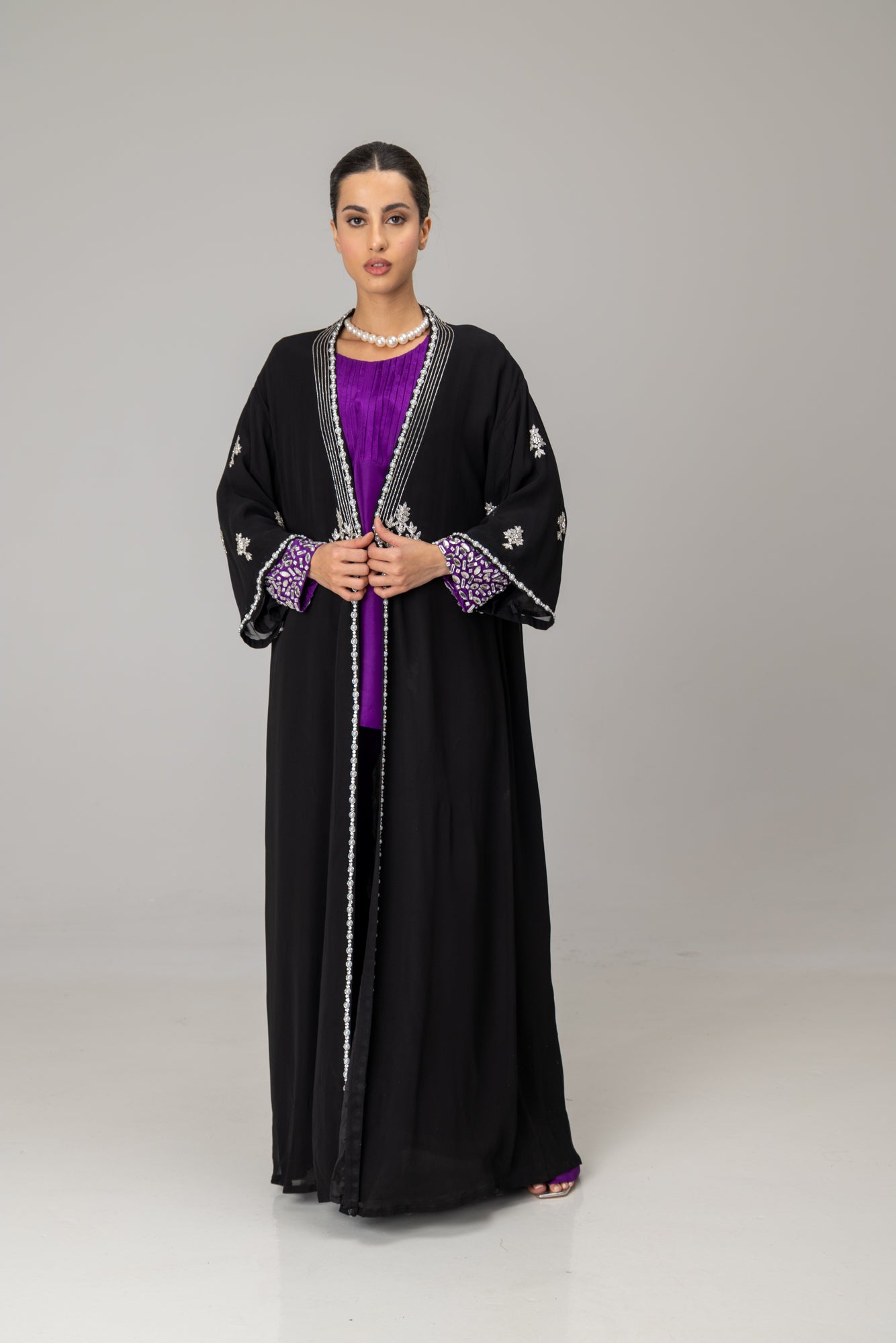 Black Salima Kaftan Set