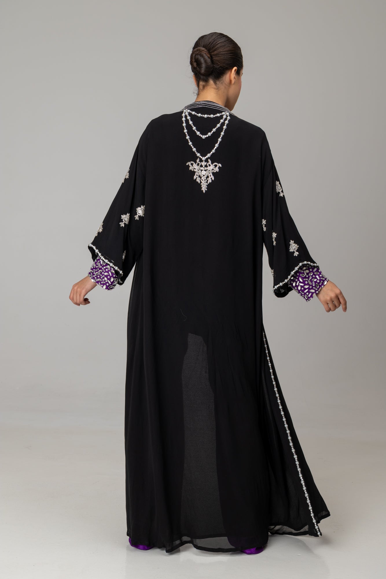 Black Salima Kaftan Set