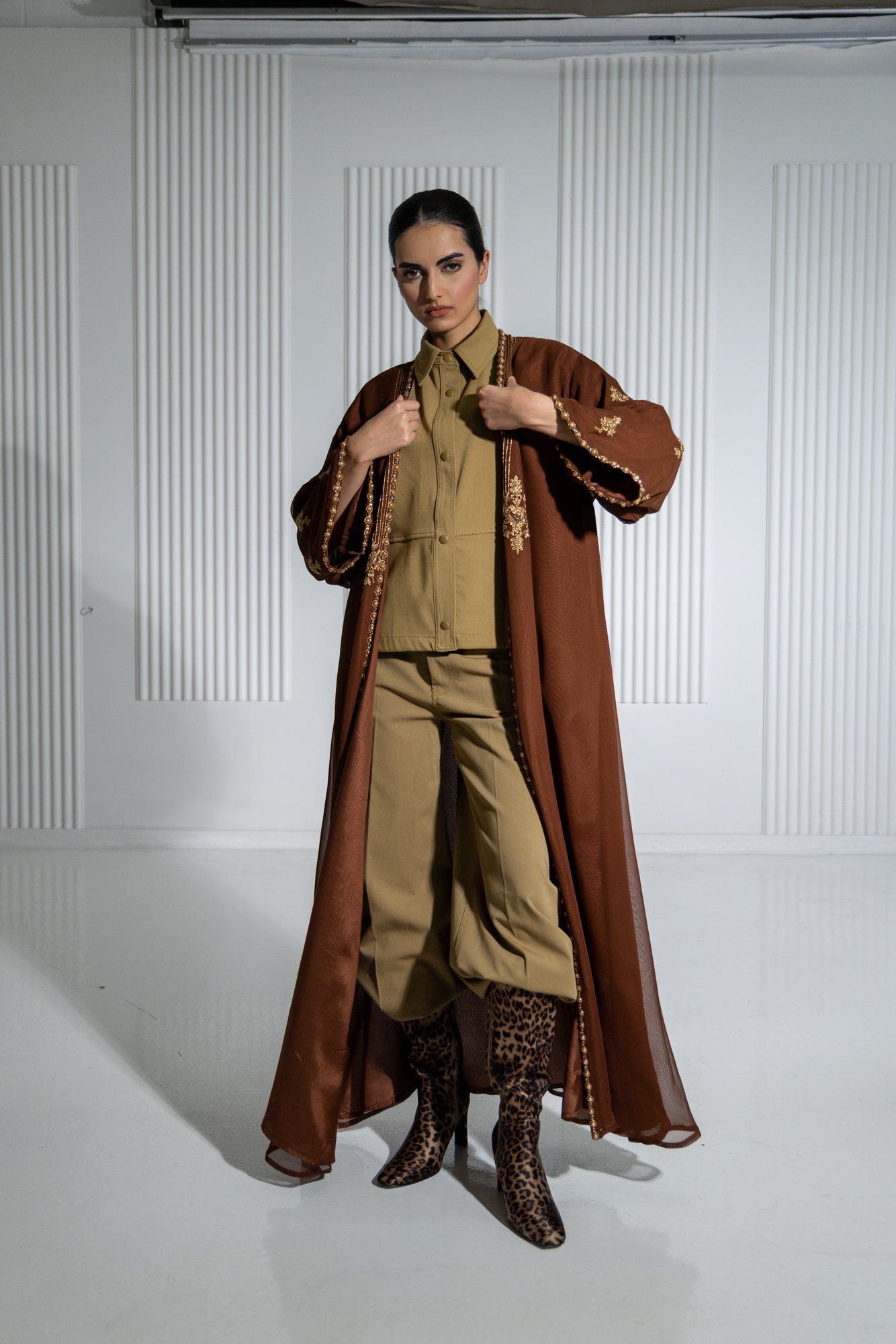 Chocolate Salima Kaftan Only