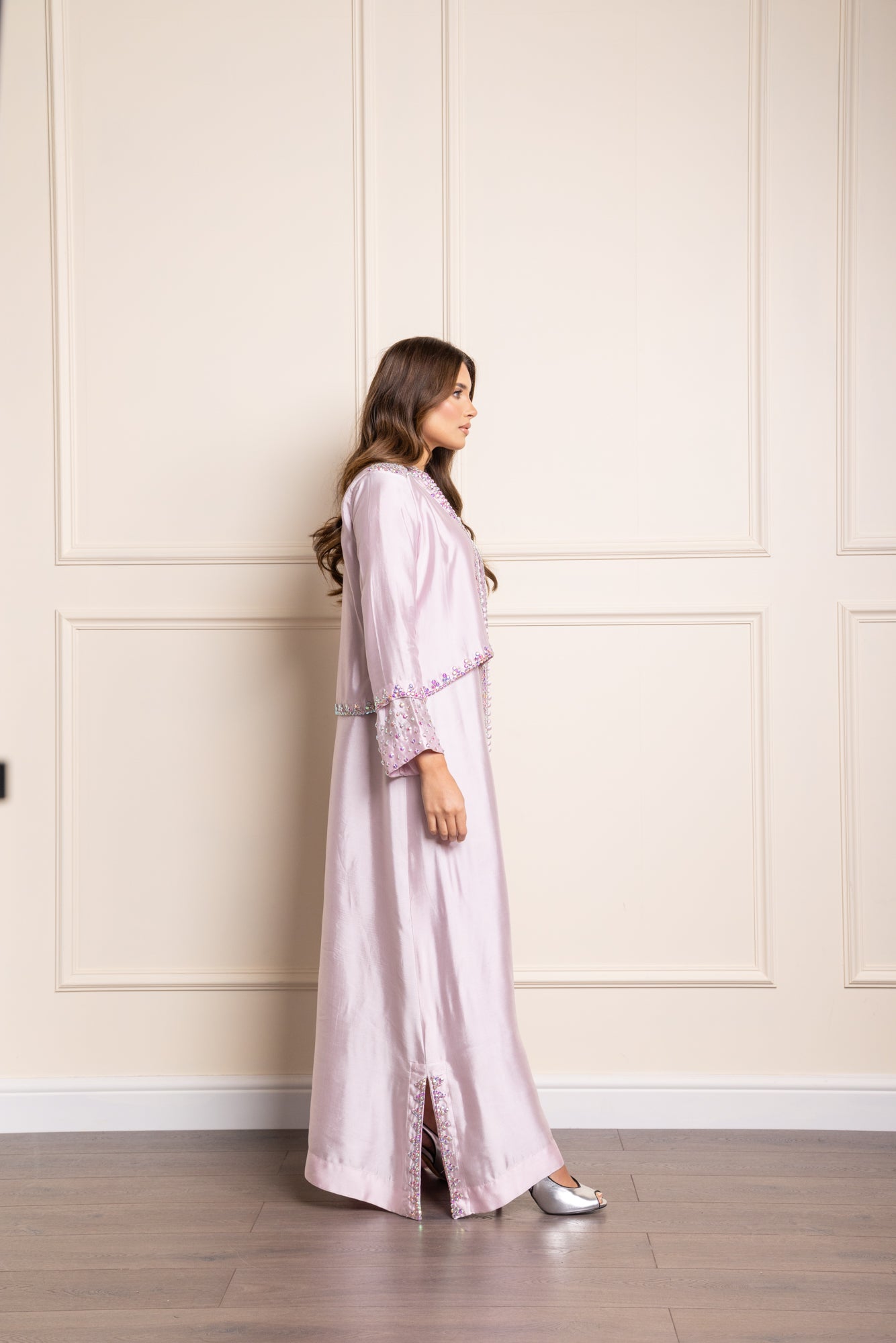 Pink Crystal Jacket Suit