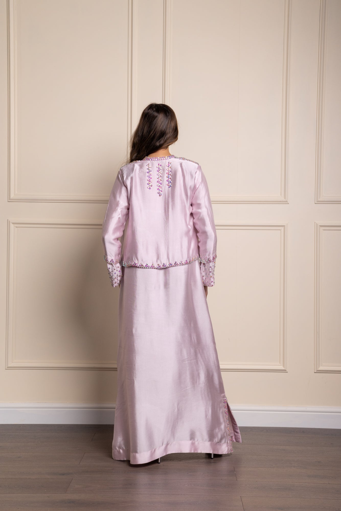 Pink Crystal Jacket Suit