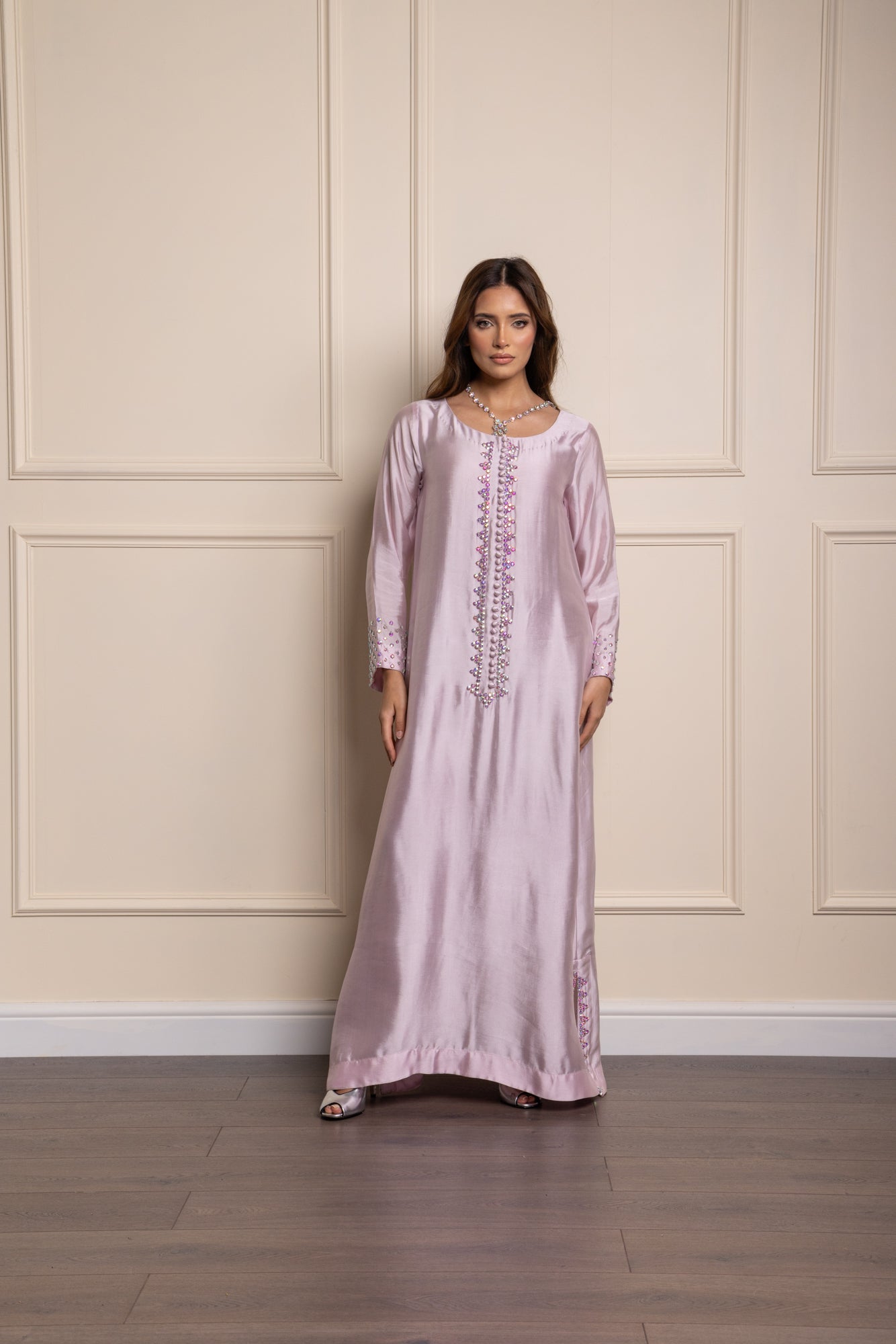 Pink Crystal Jacket Suit