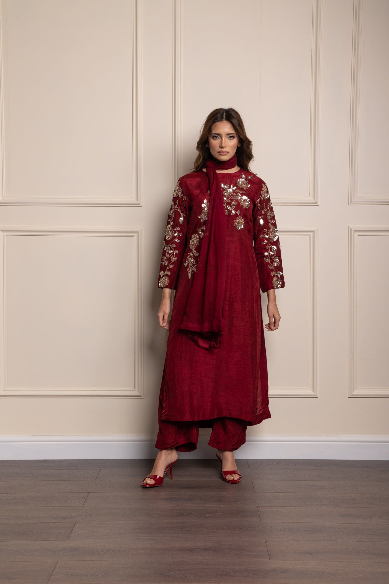 Wine Rose Suit