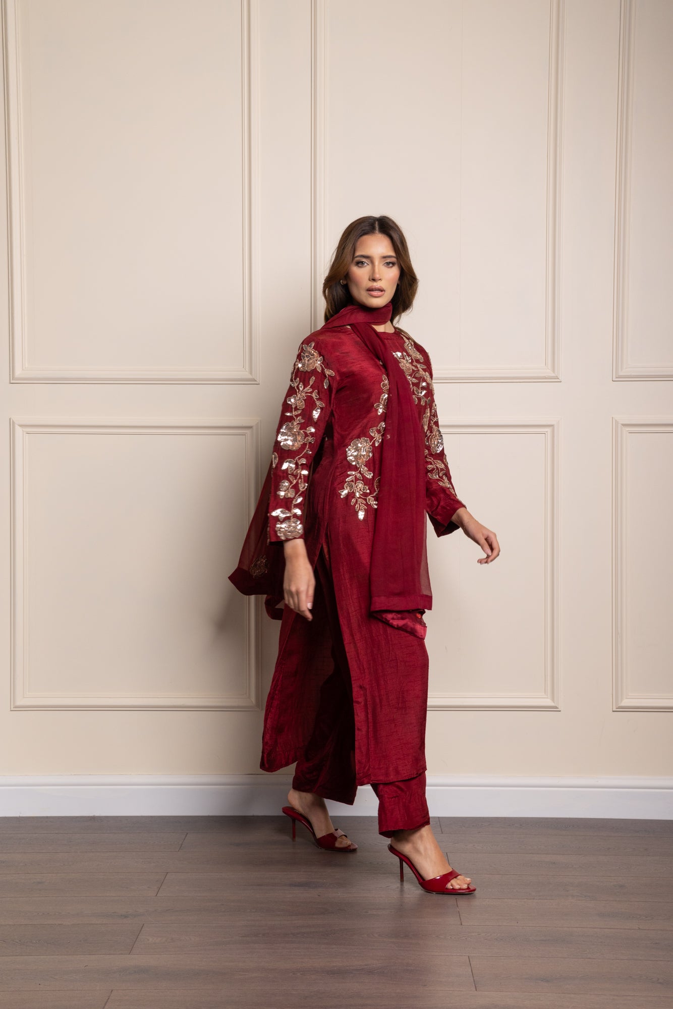 Wine Rose Suit