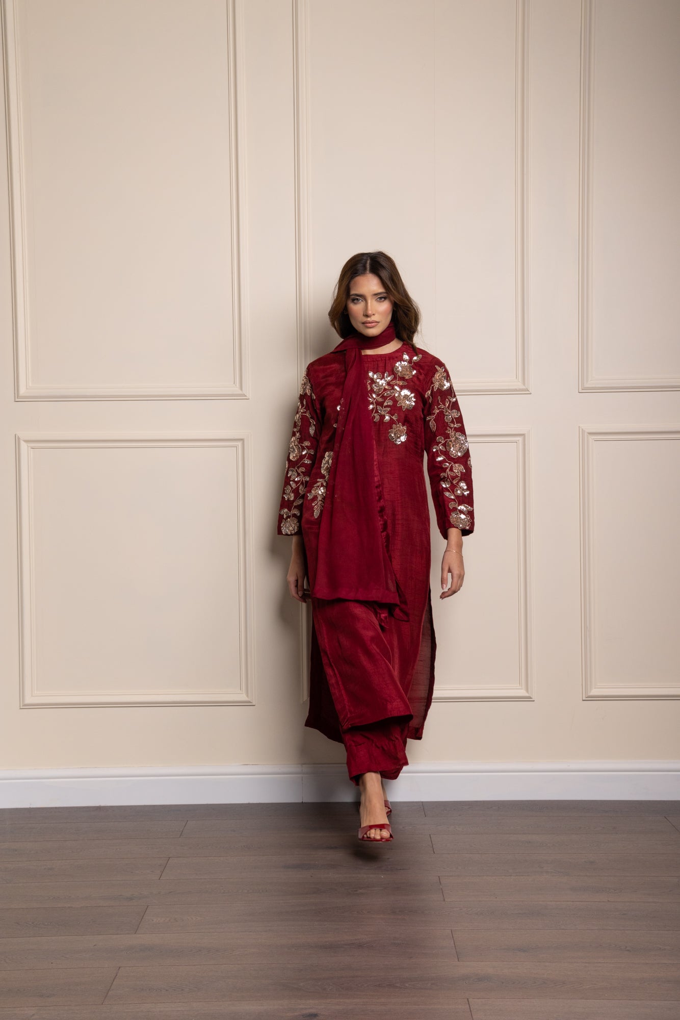 Wine Rose Suit