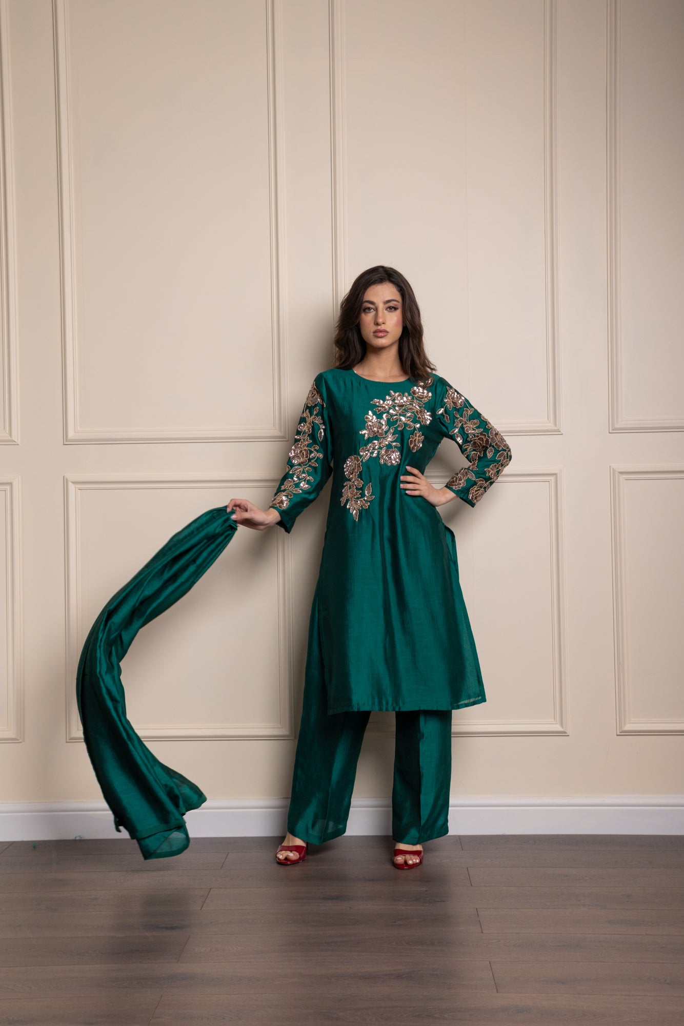 Emerald Rose Suit