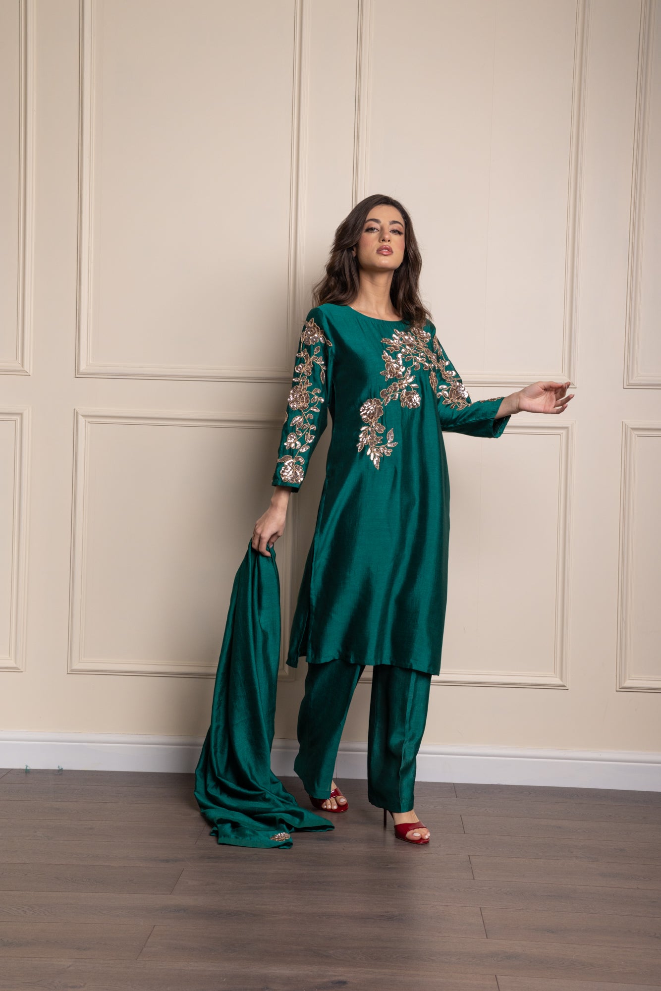 Emerald Rose Suit