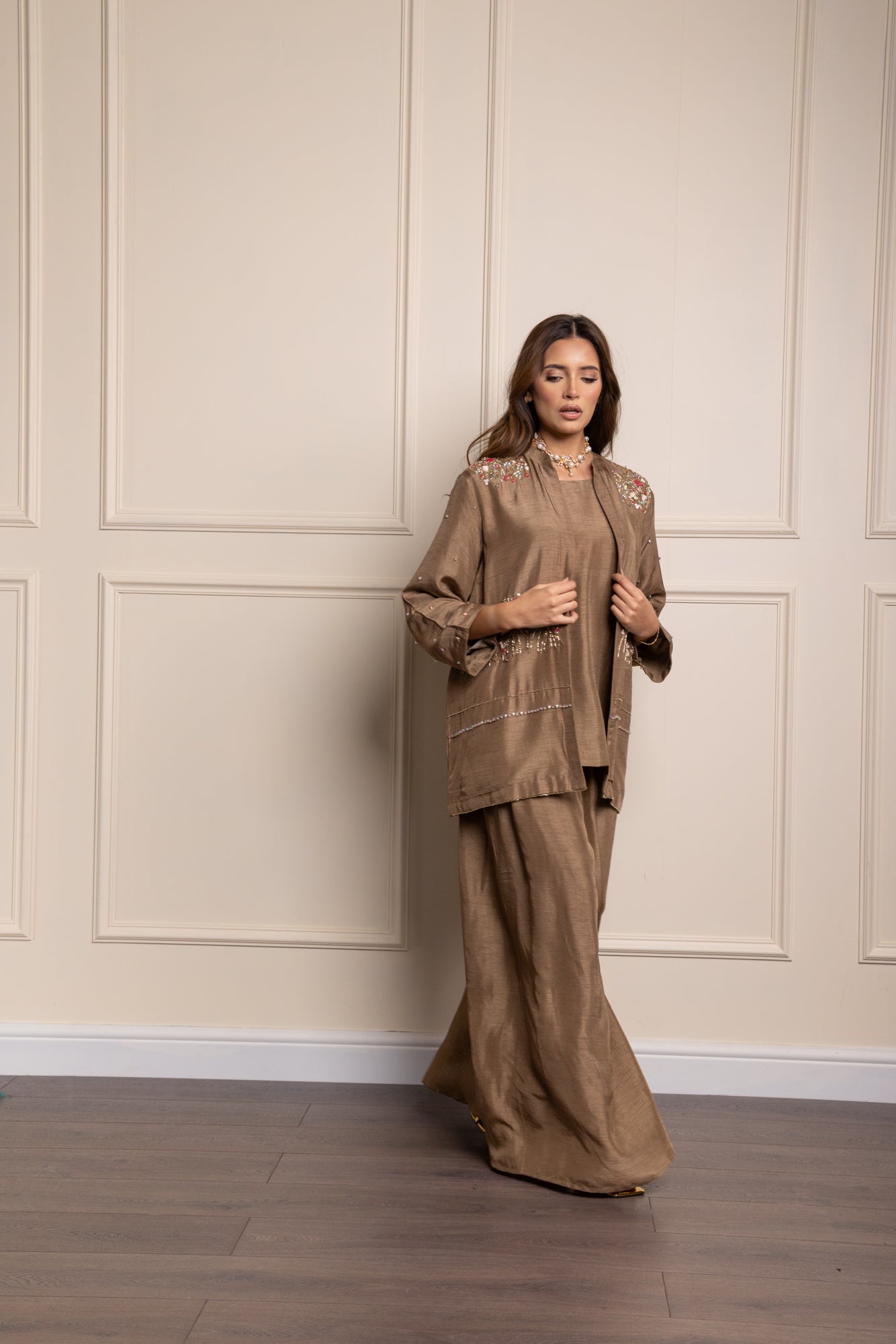 Sherry Jacket Sharara Suit