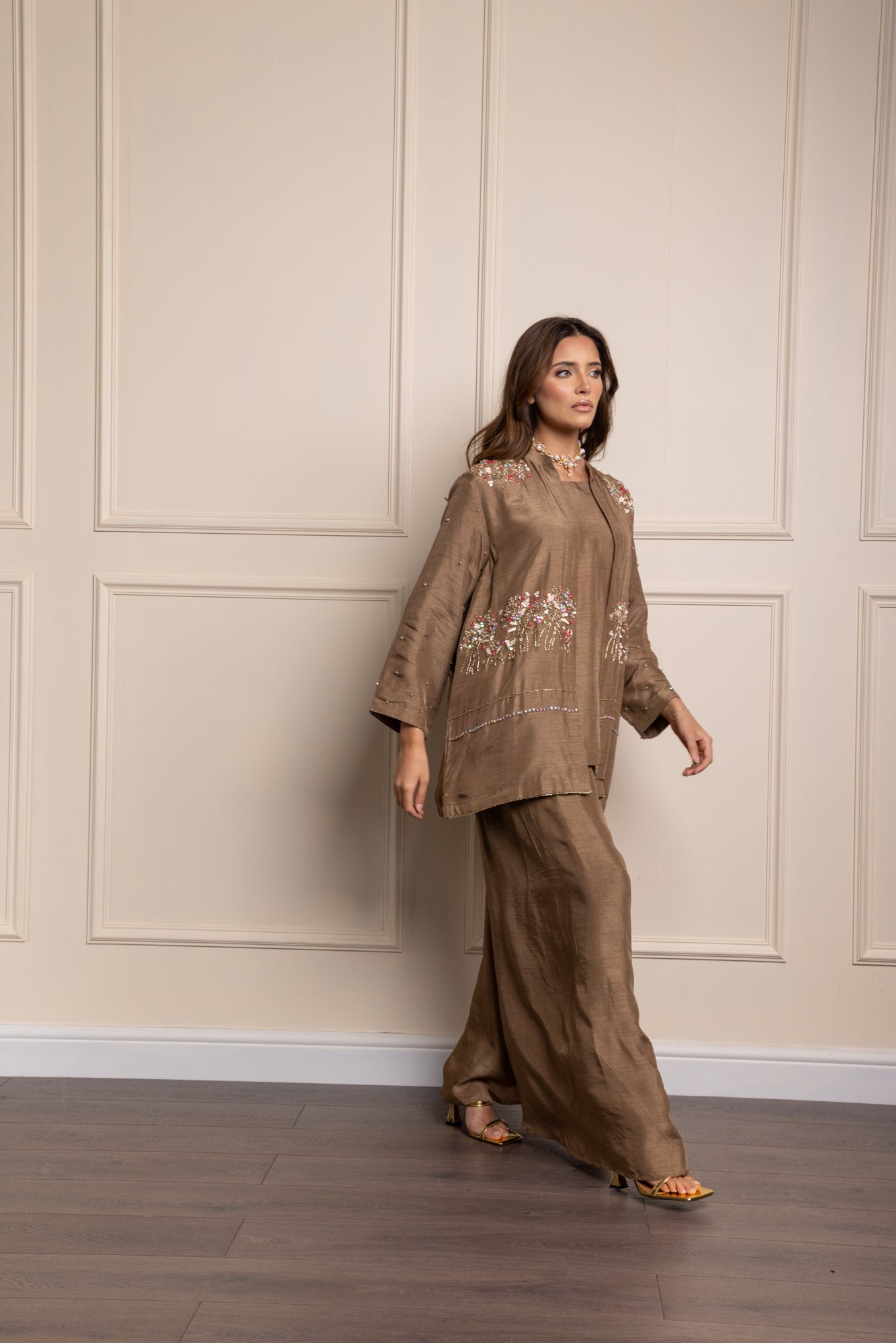 Sherry Jacket Sharara Suit