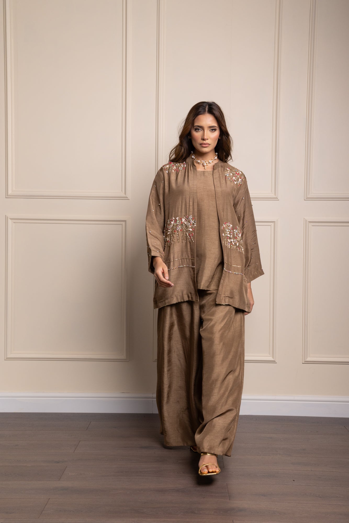 Sherry Jacket Sharara Suit