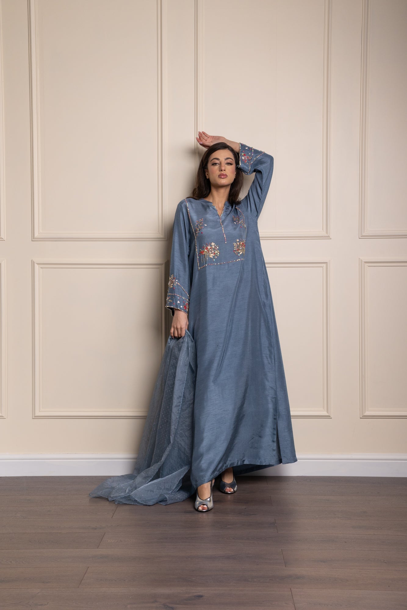 Light Blue Sherry Maxi