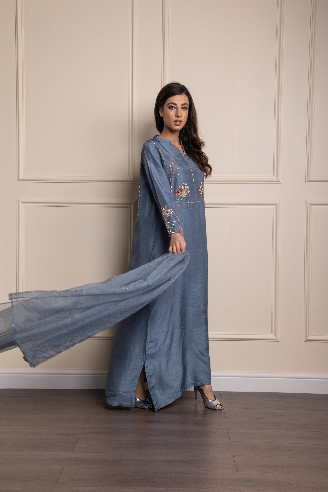 Light Blue Sherry Maxi