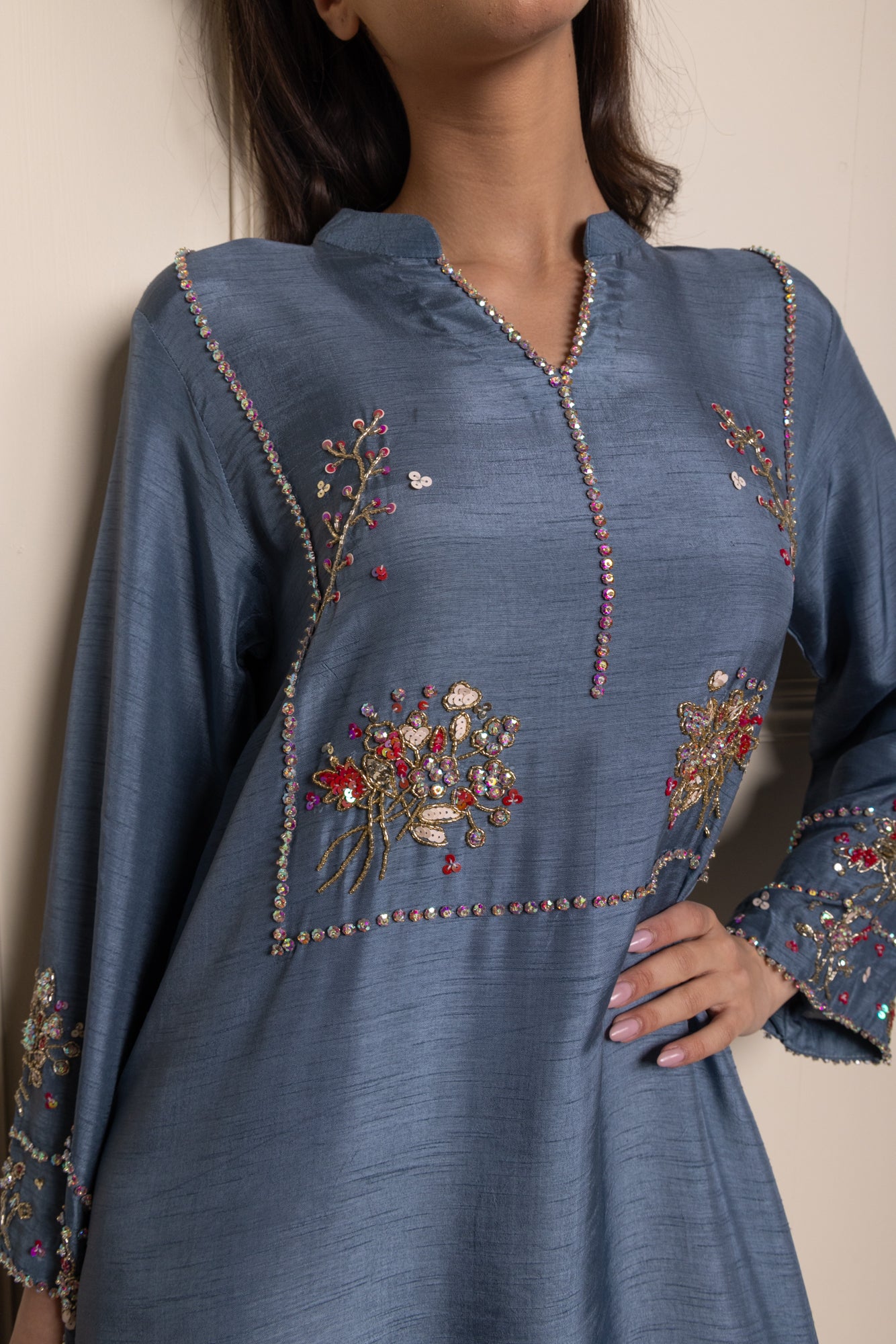 Light Blue Sherry Maxi