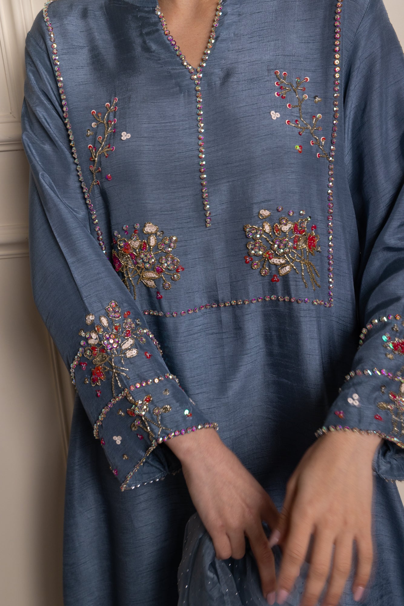 Light Blue Sherry Maxi