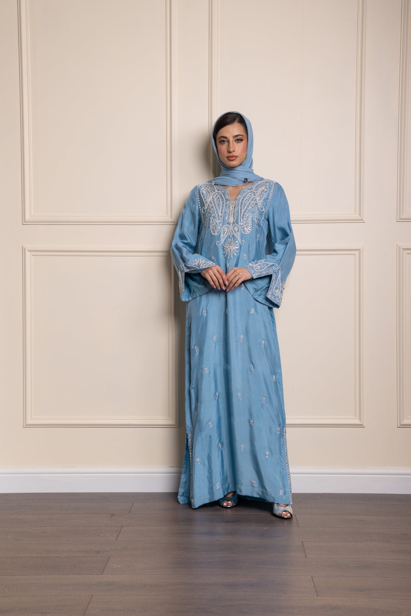 Silvia Mirror Paisley Abaya