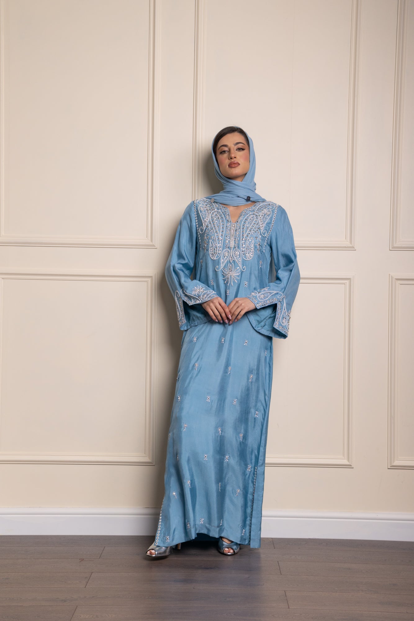 Silvia Mirror Paisley Abaya