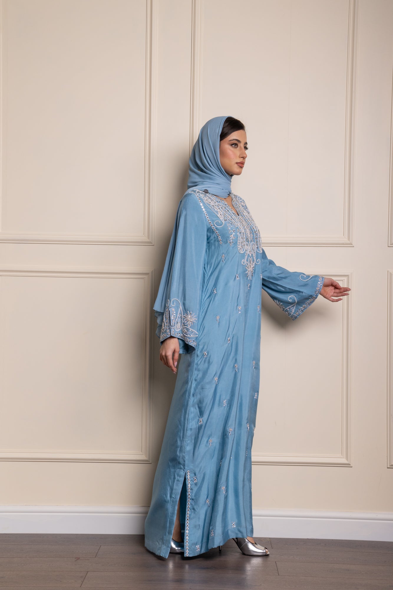 Silvia Mirror Paisley Abaya