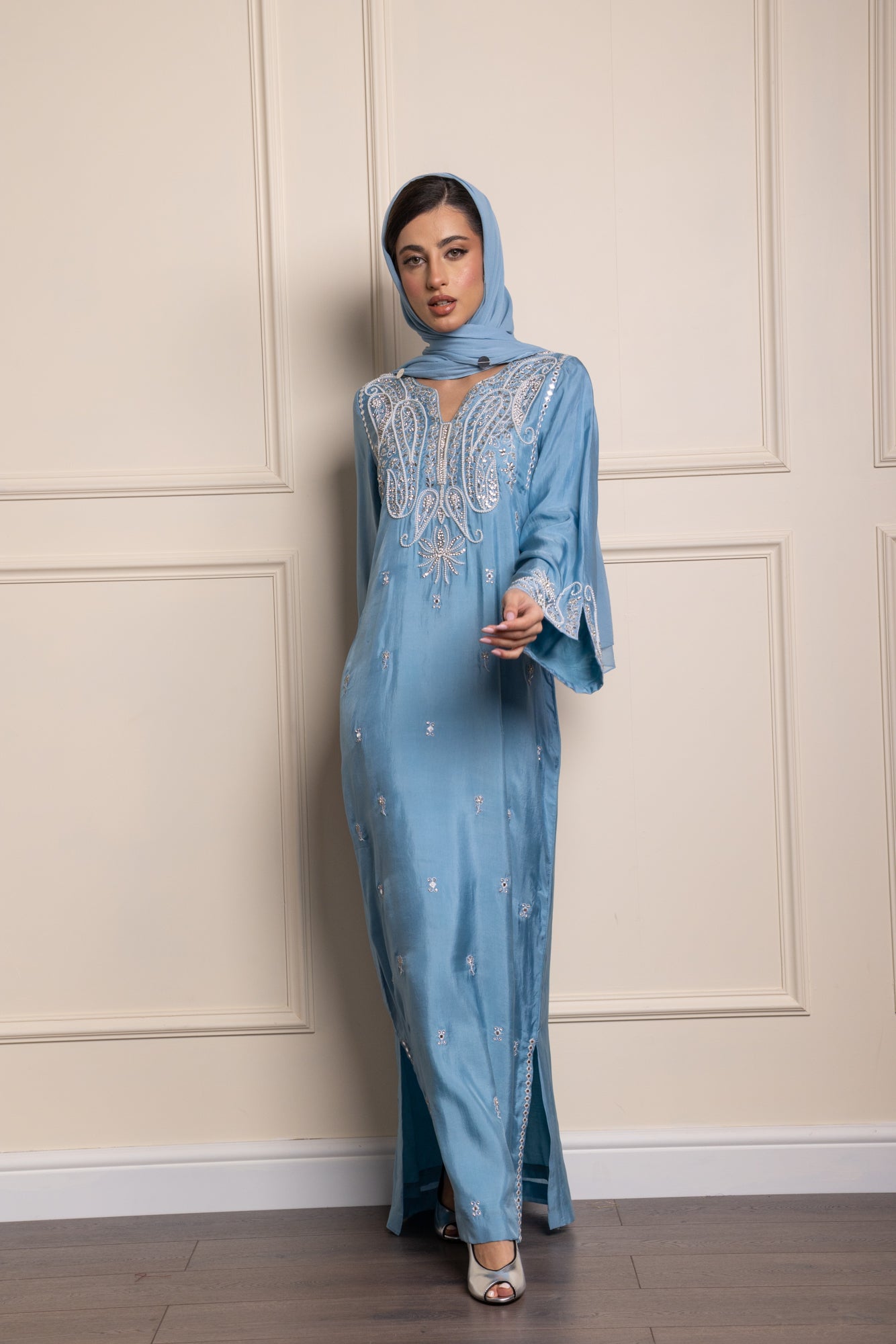 Silvia Mirror Paisley Abaya