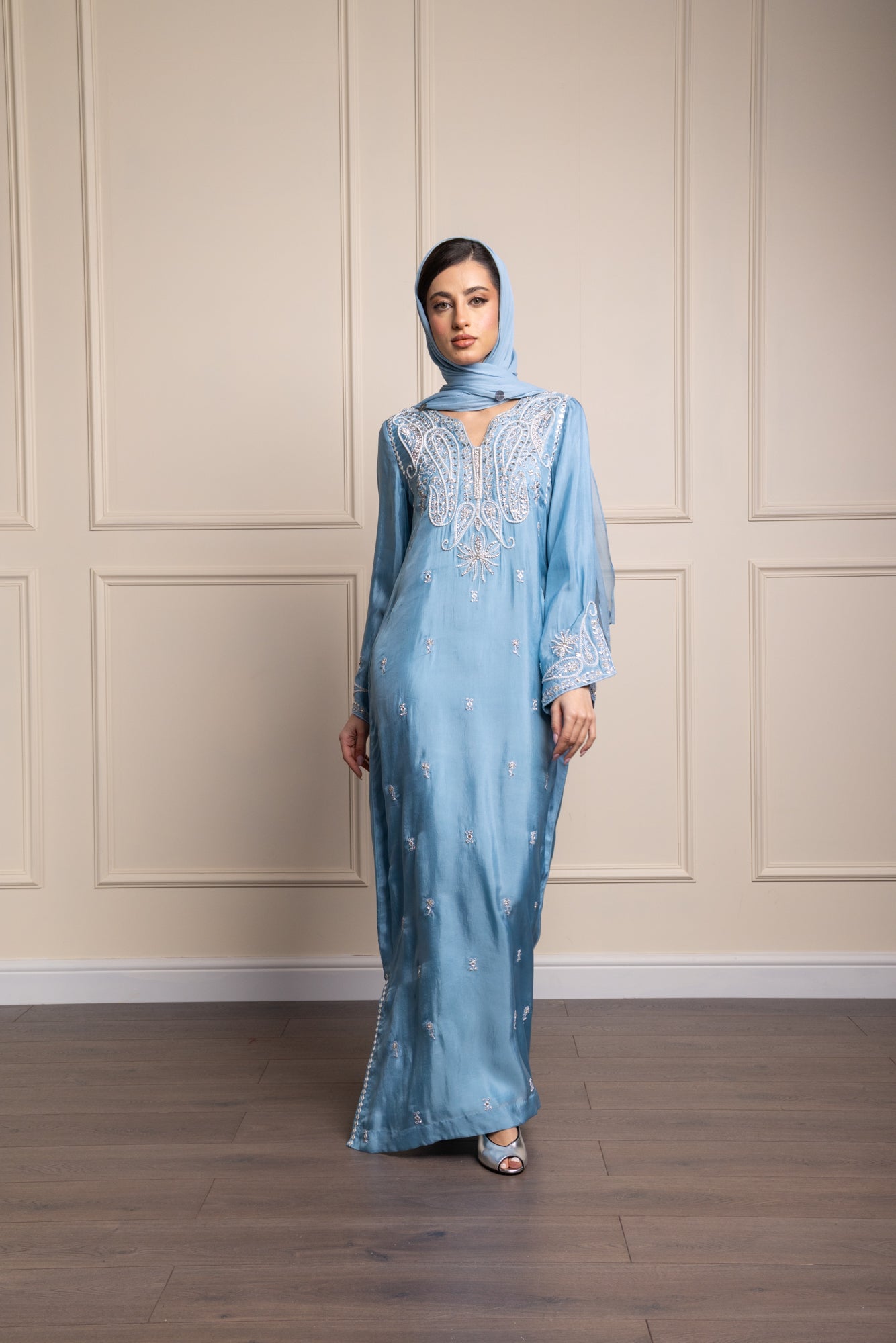 Silvia Mirror Paisley Abaya