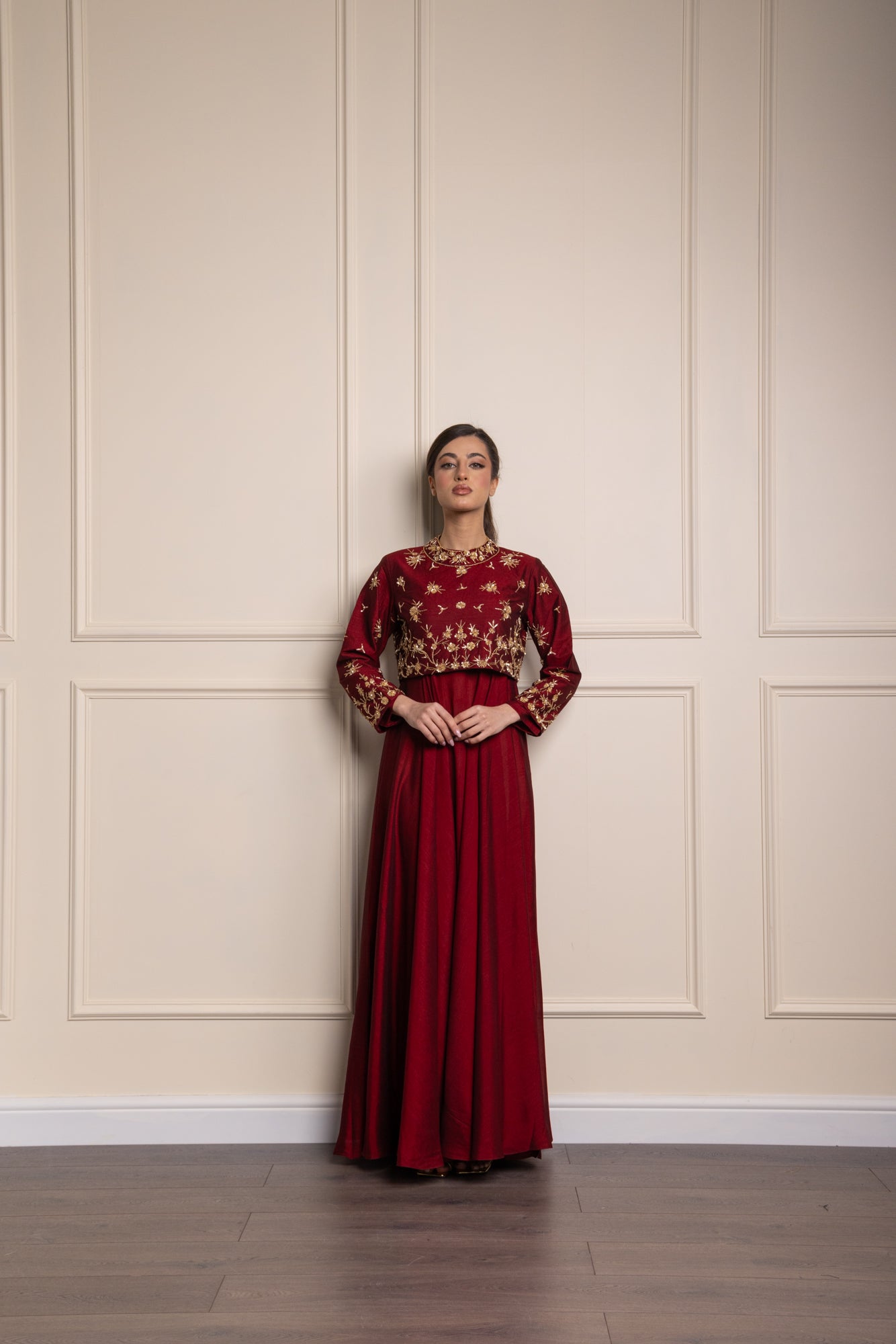 Wine Rumi Jacket Suit