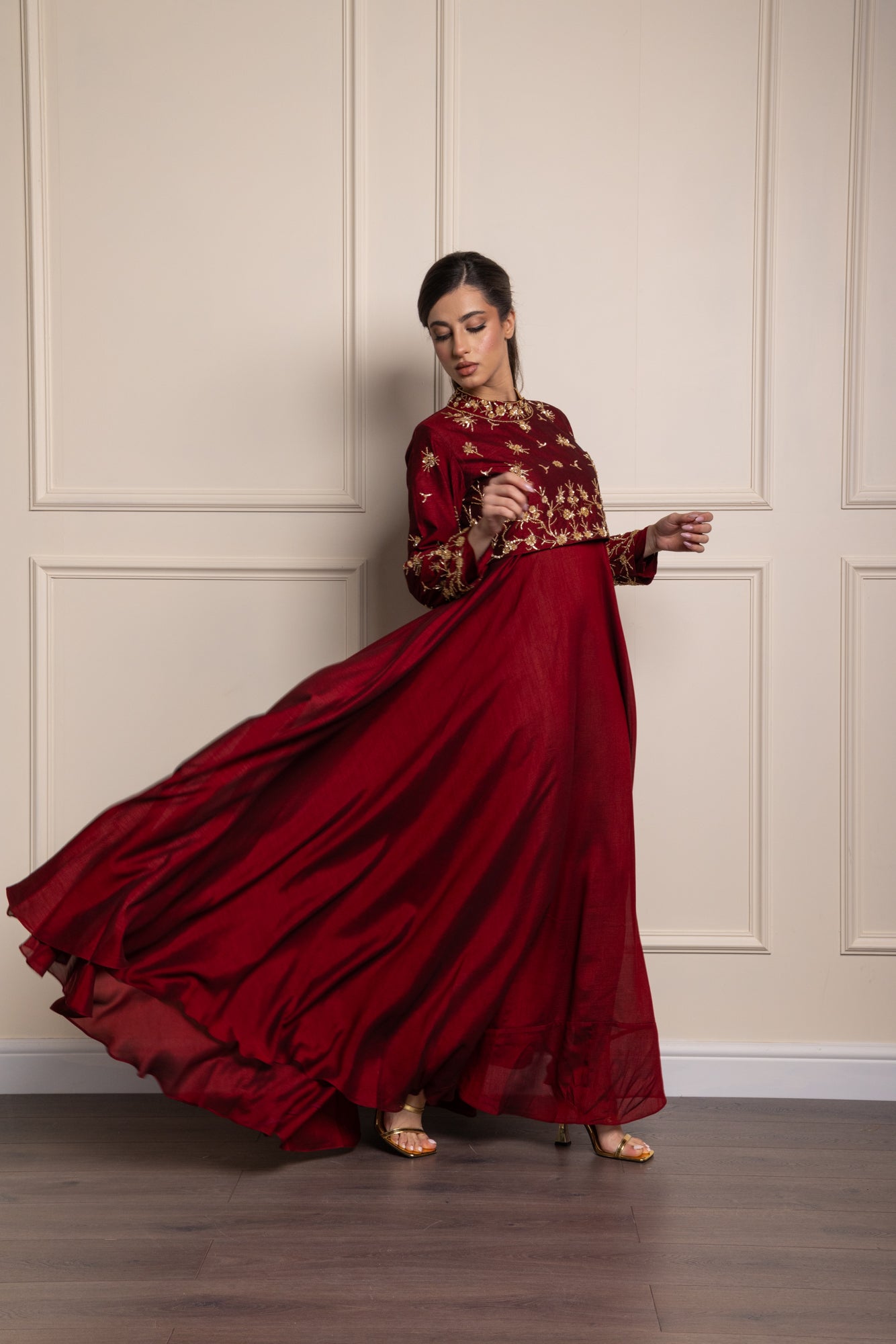 Wine Rumi Jacket Suit