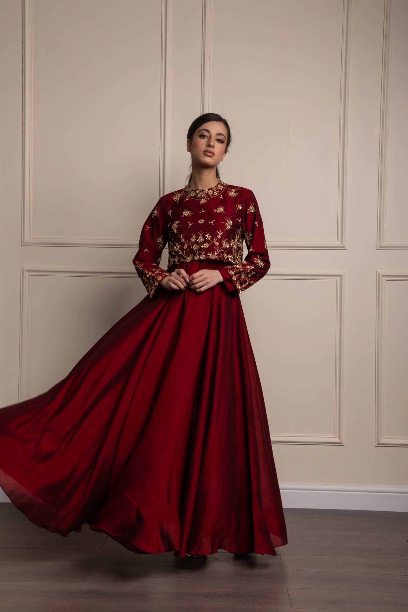 Wine Rumi Jacket Suit